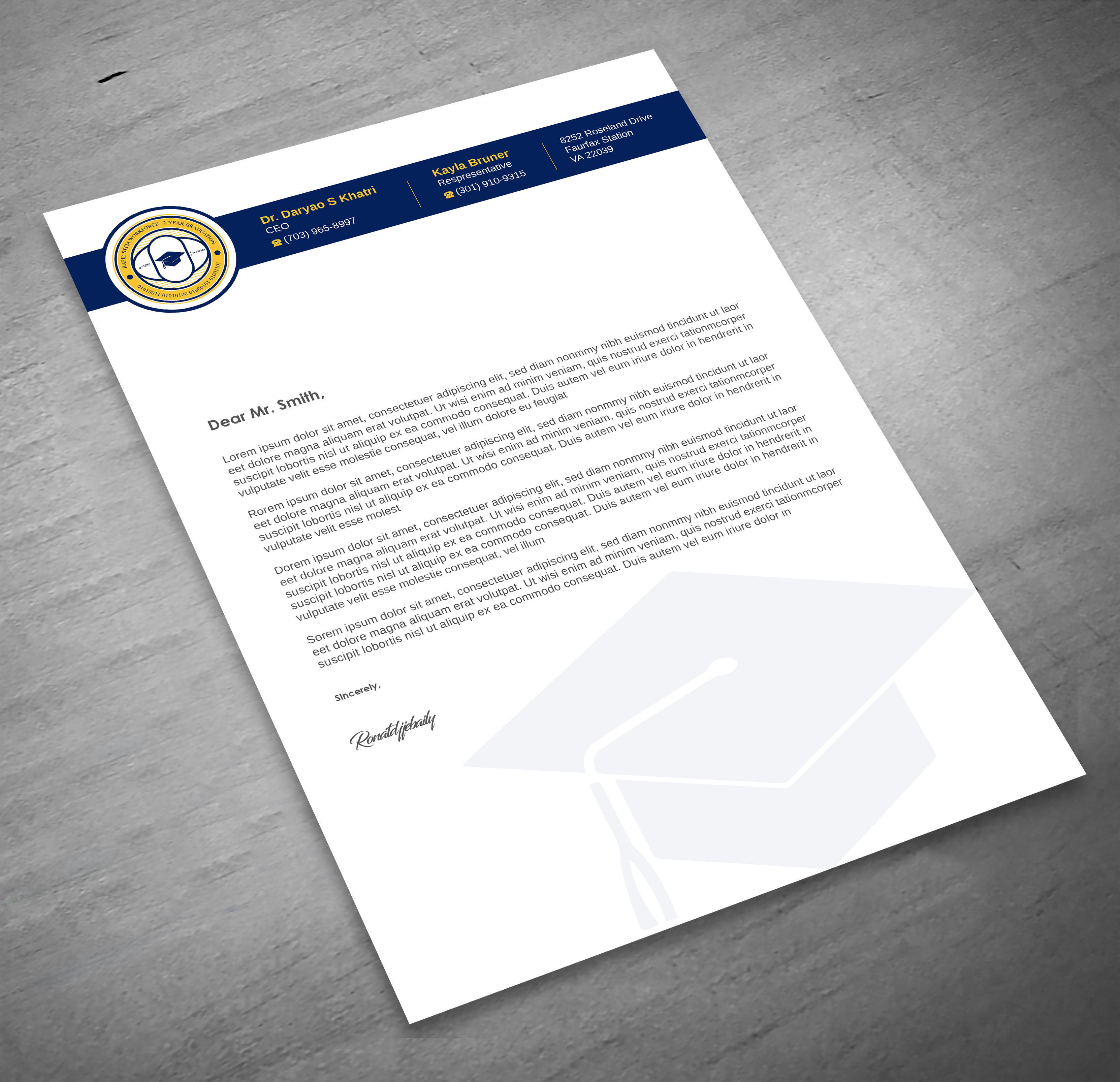 Diseño de Membrete por Imagine design000 para este proyecto | Diseño #36572112