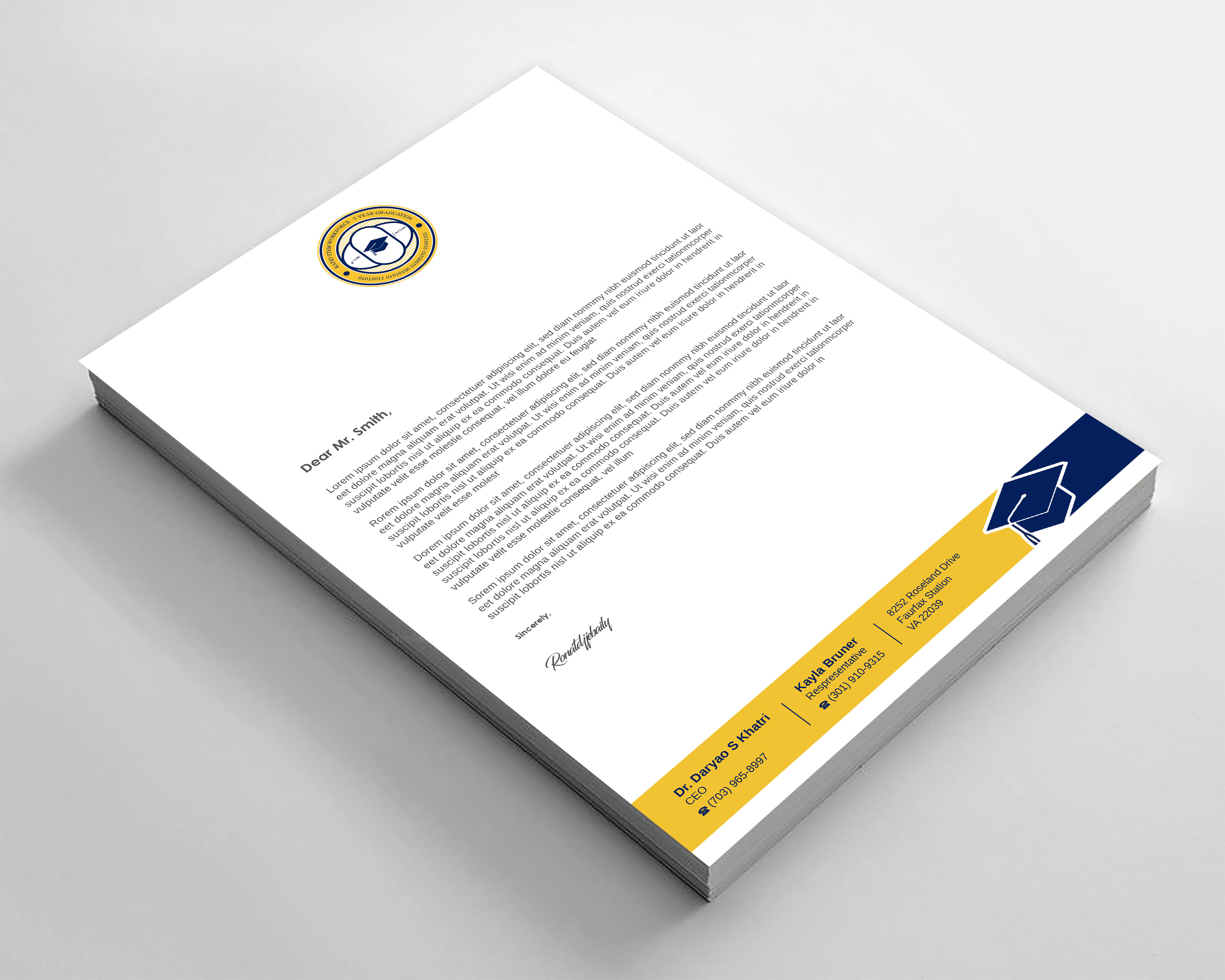 Diseño de Membrete por Imagine design000 para este proyecto | Diseño #36603663