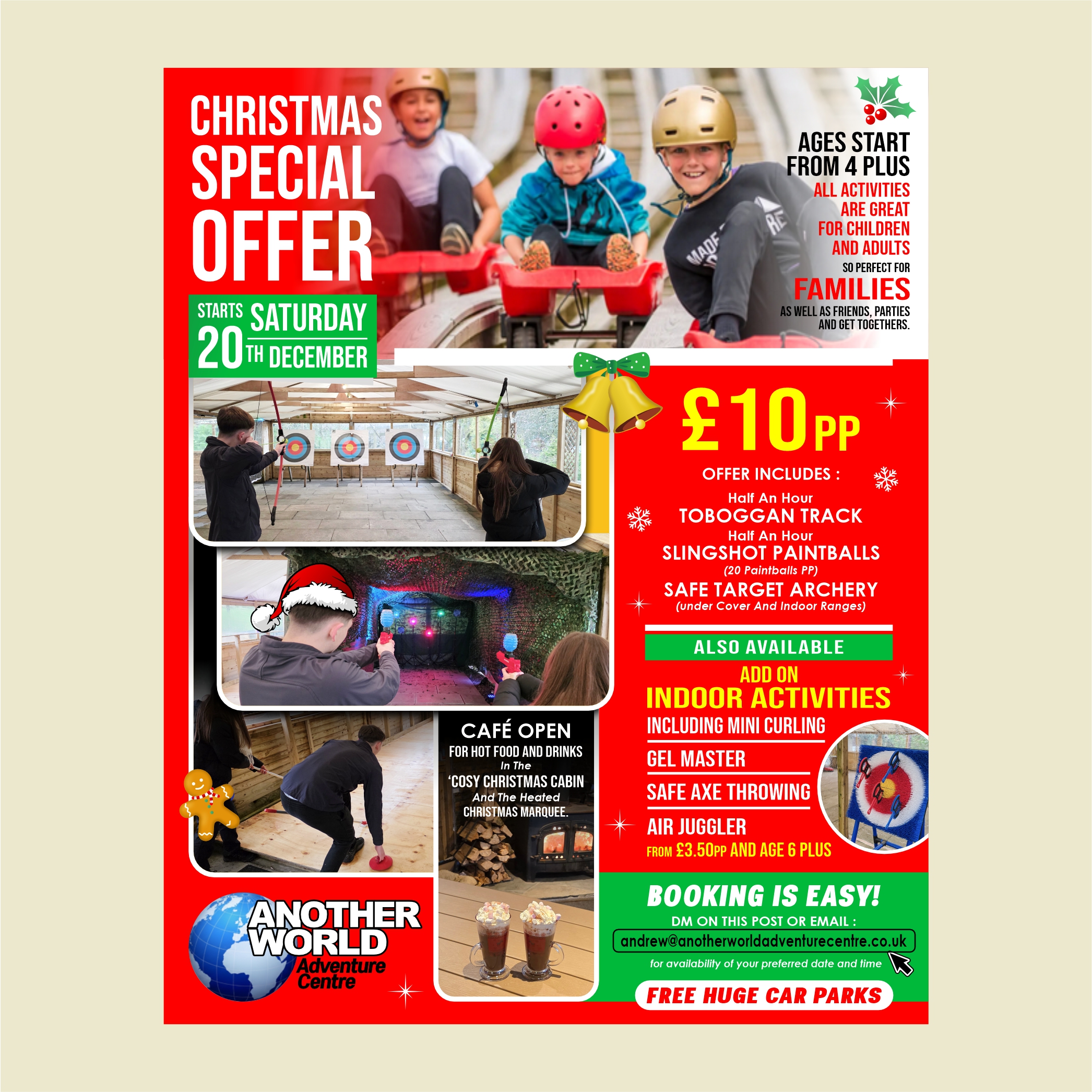 Diseño Gráfico por dcoffeeaddict para Another World Adventure Centre | Diseño #36588658