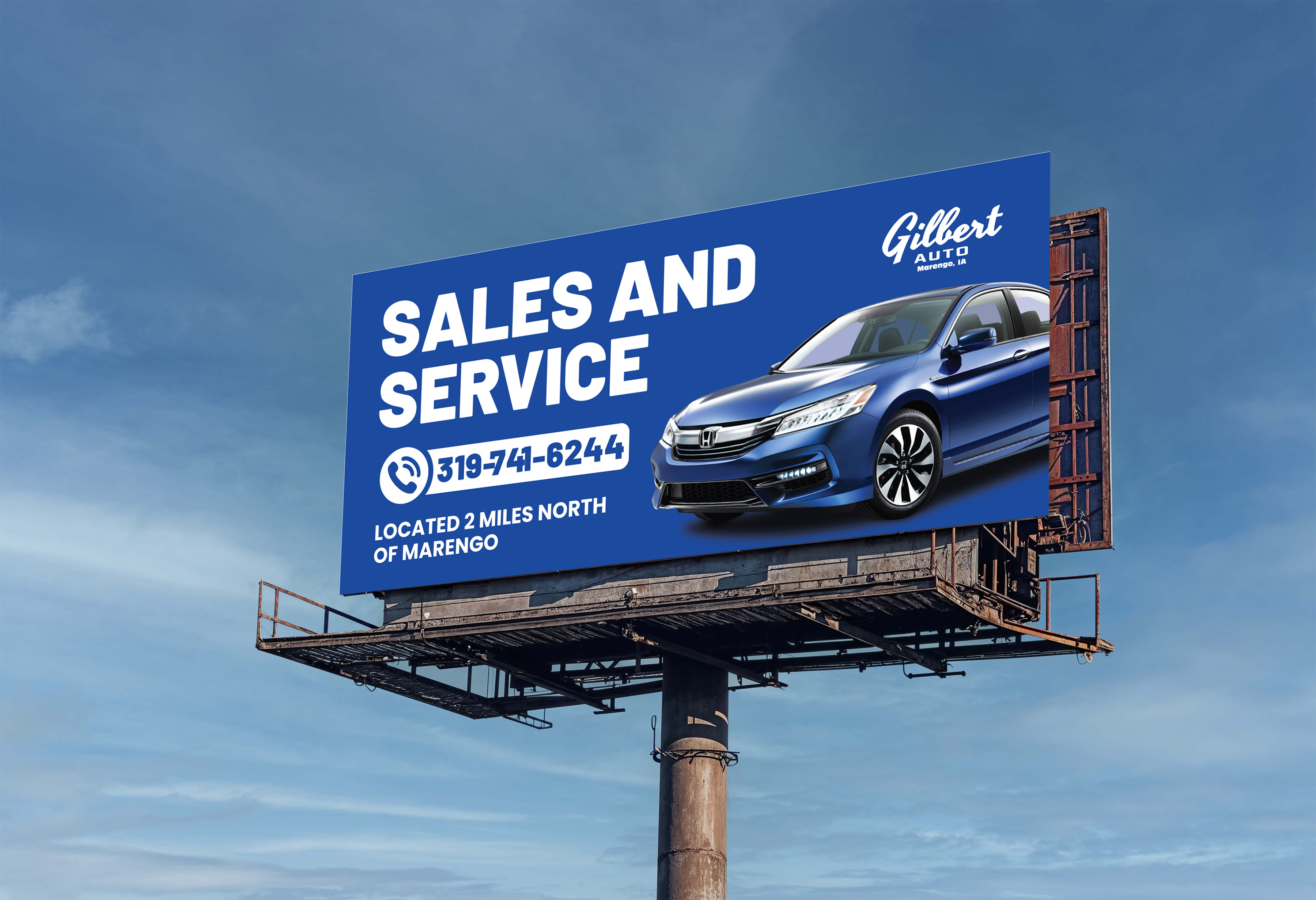 Billboard Design by artbitin for Gilbert Auto | Design #36577717