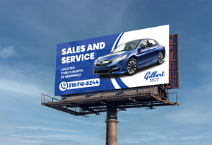 Billboard Design by artbitin for Gilbert Auto | Design: #36577718