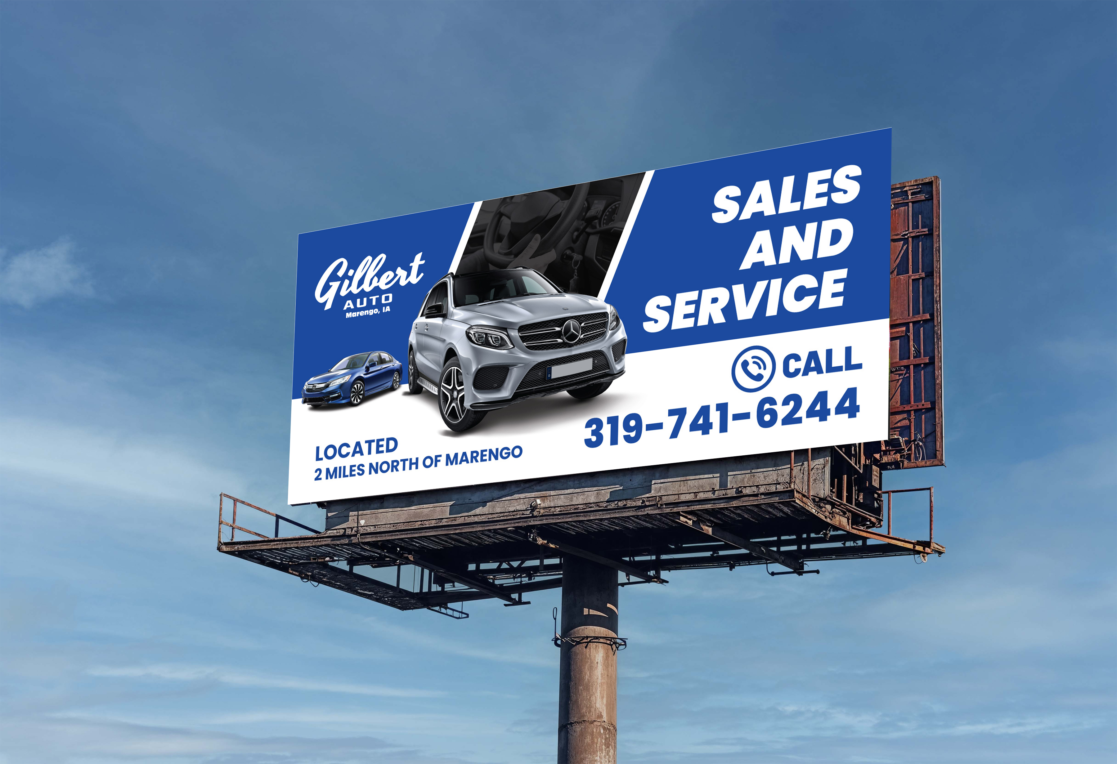 Billboard Design by artbitin for Gilbert Auto | Design #36577719