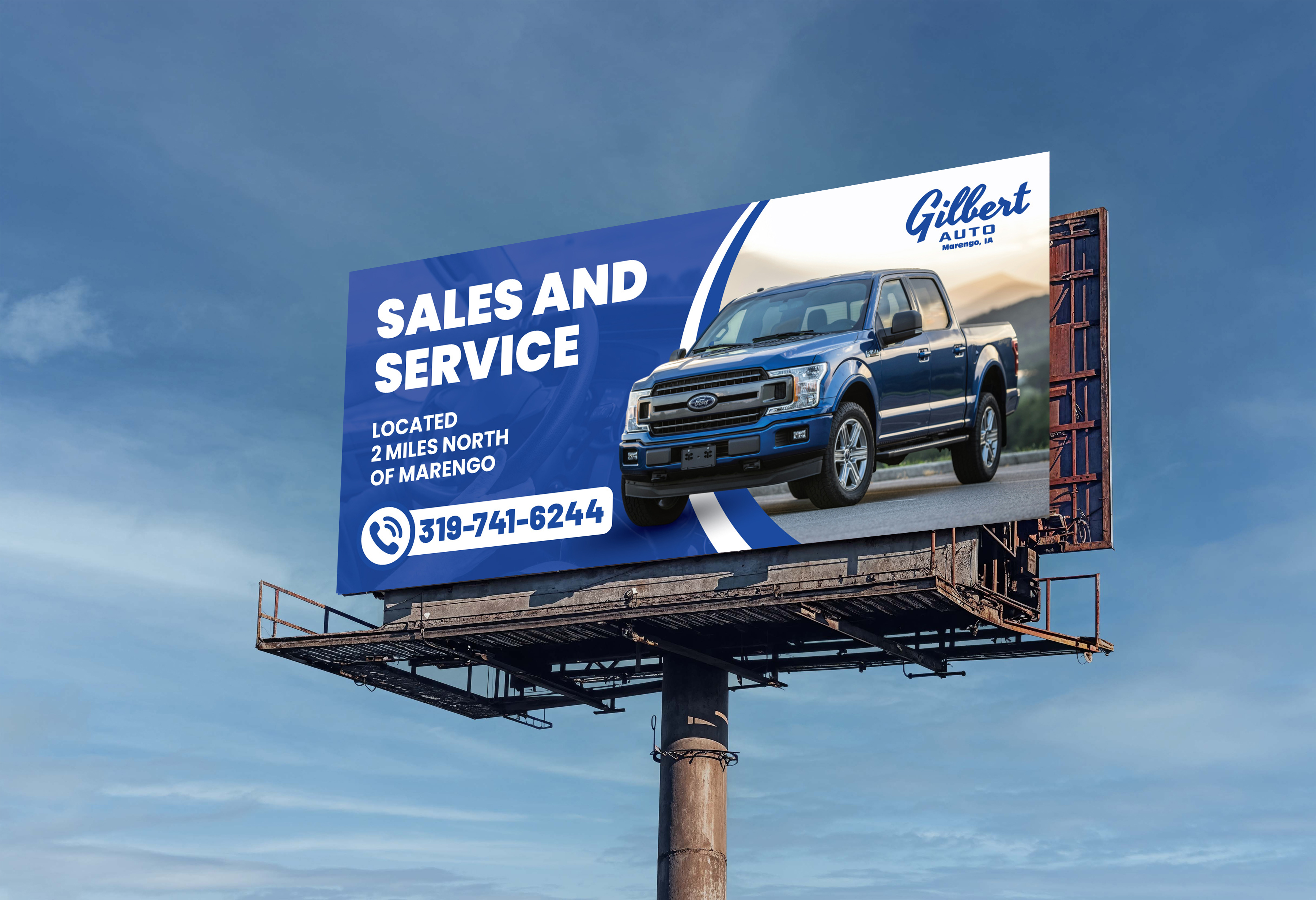 Billboard Design by artbitin for Gilbert Auto | Design #36579303
