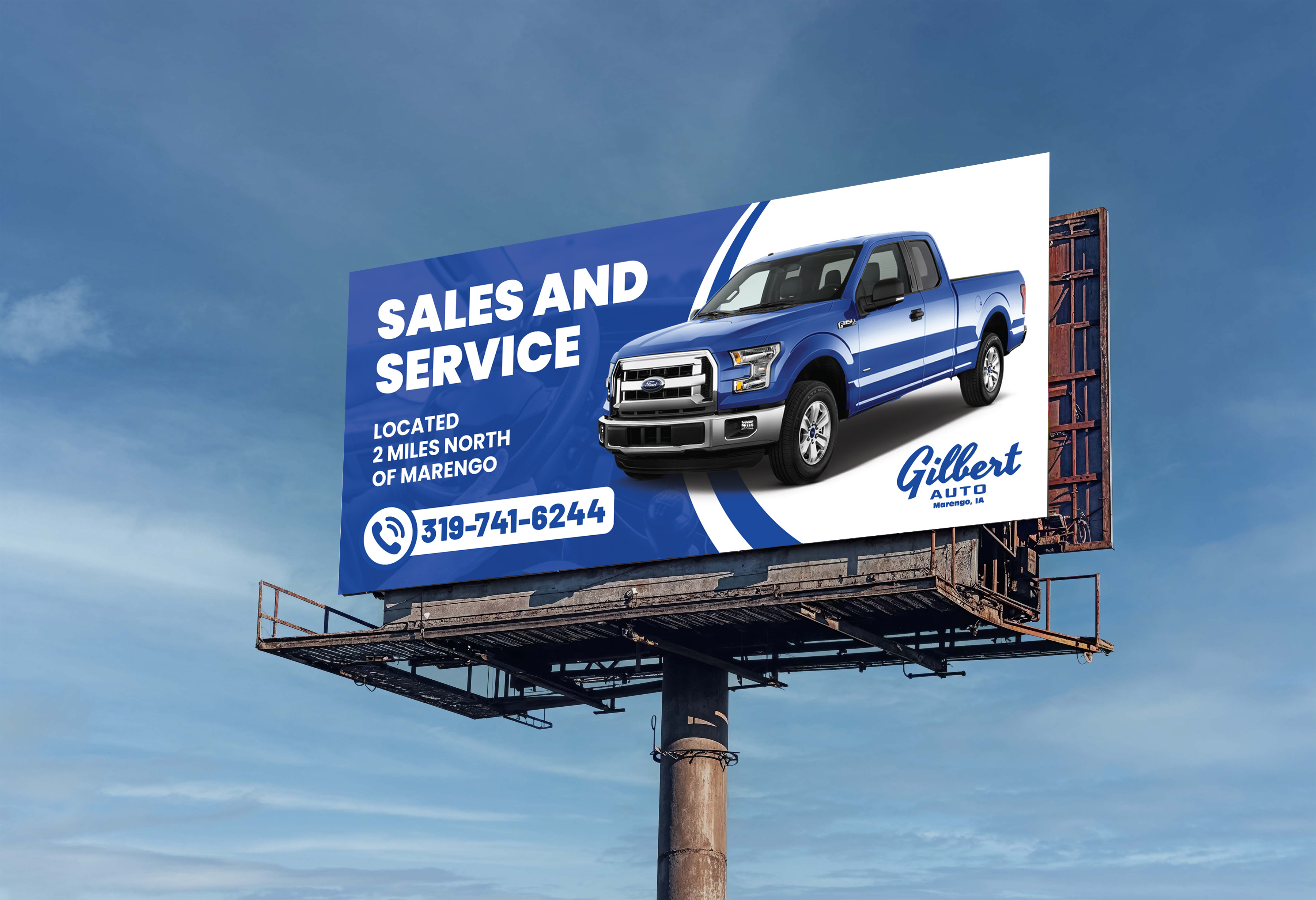 Billboard Design by artbitin for Gilbert Auto | Design #36579304