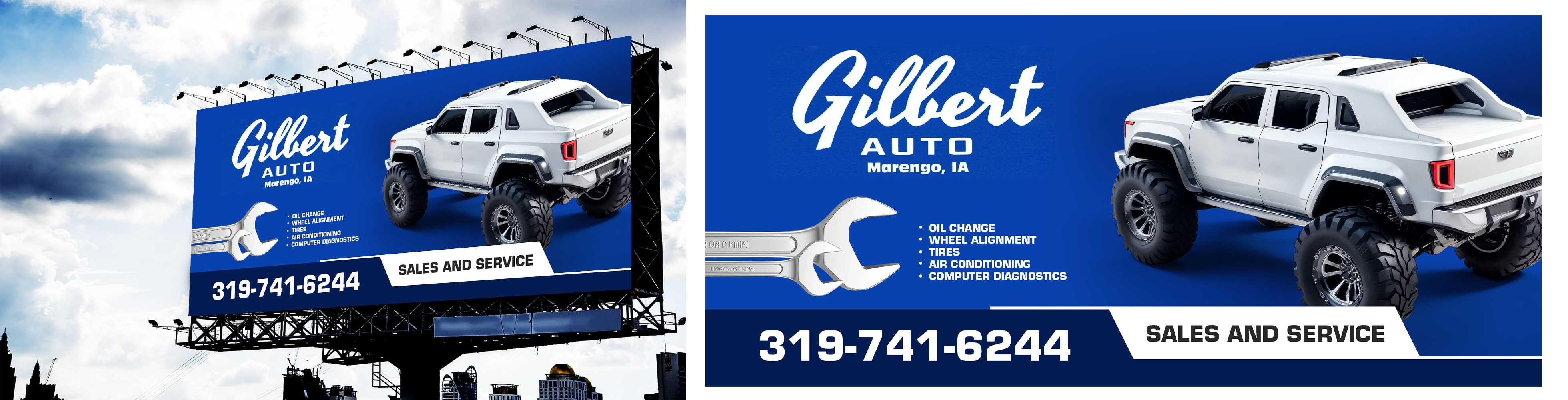 Billboard Design by DESIGN SOLUTIONS 007 for Gilbert Auto | Design #36577339