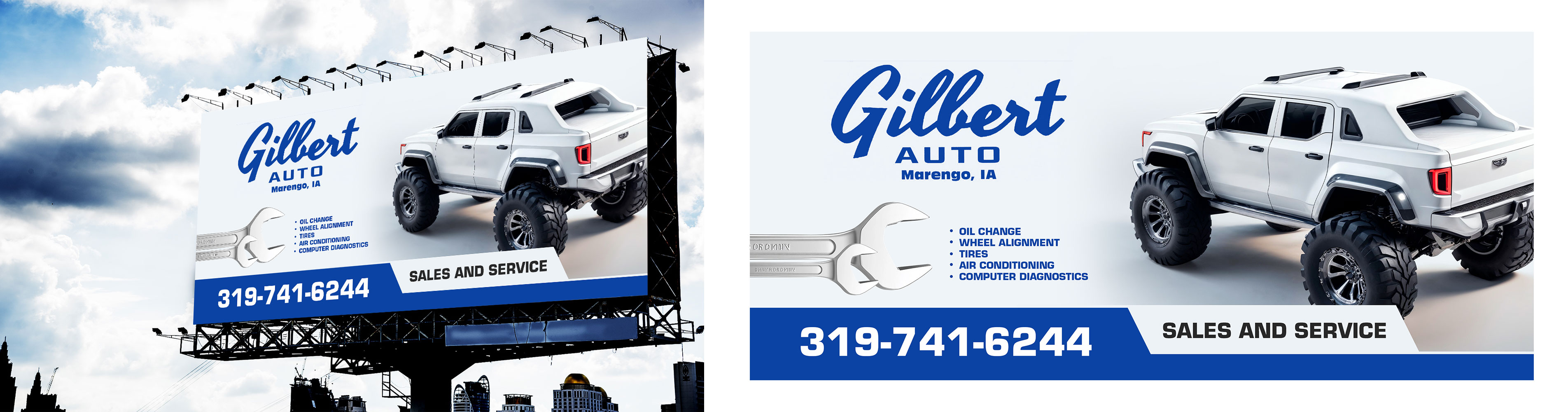 Billboard Design by DESIGN SOLUTIONS 007 for Gilbert Auto | Design #36577433