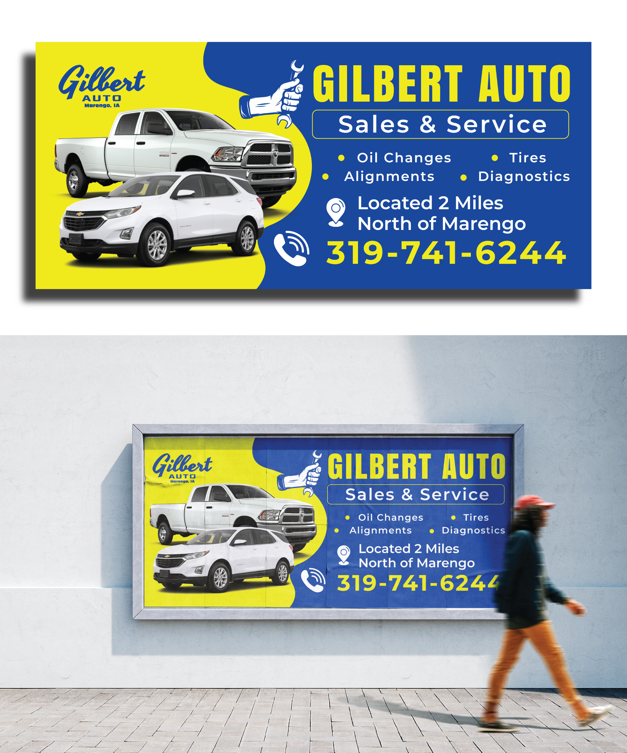 Billboard Design by grappikstar for Gilbert Auto | Design #36581188