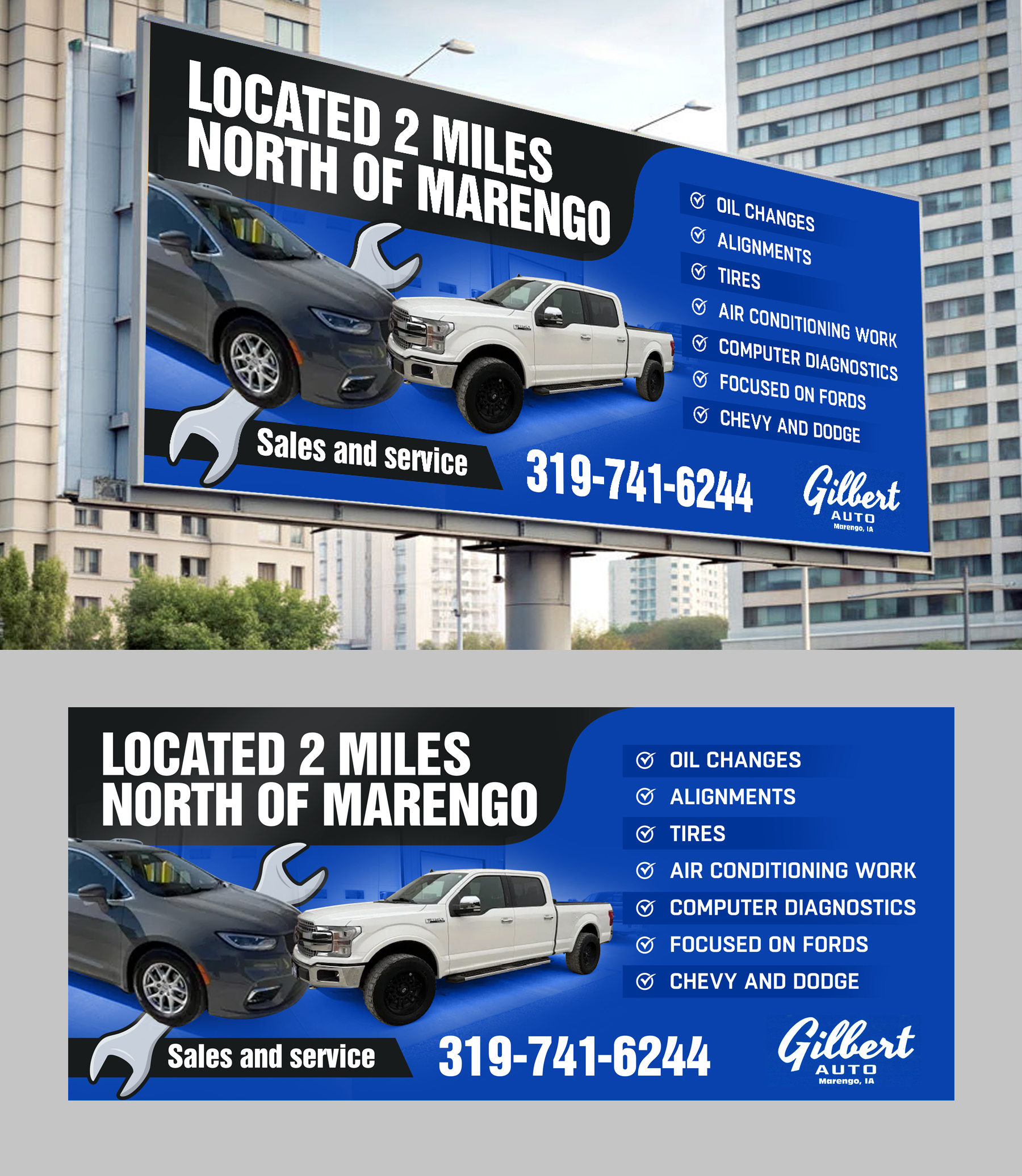 Billboard Design by 123graphics for Gilbert Auto | Design #36579552
