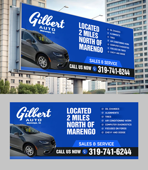 Billboard Design by 123graphics for Gilbert Auto | Design: #36585415