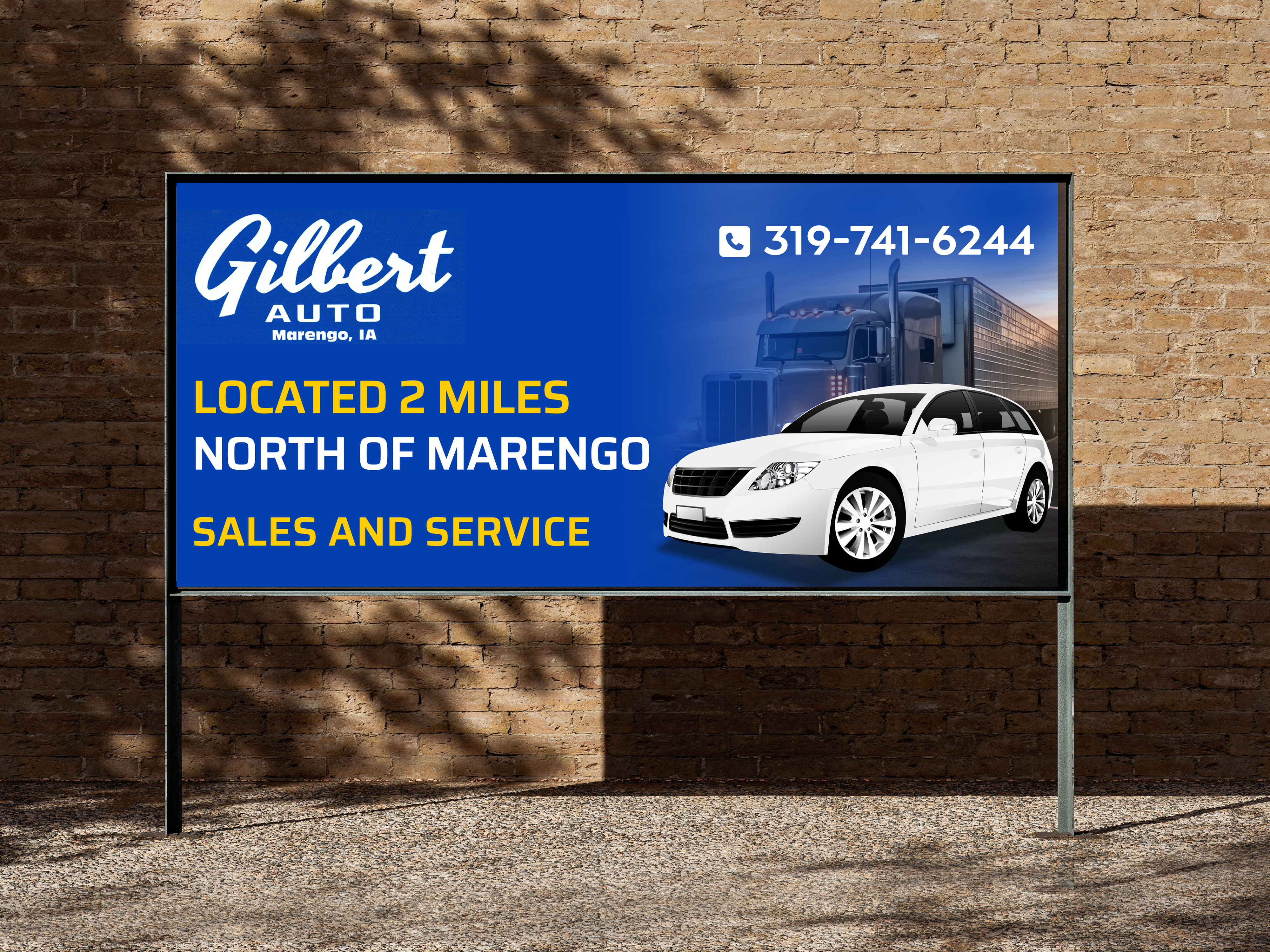 Billboard Design by websmartusa for Gilbert Auto | Design #36579676