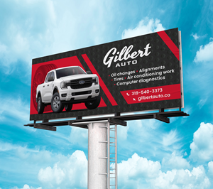 Billboard Design by saurov for Gilbert Auto | Design: #36576498