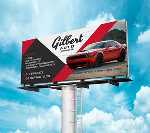 Billboard Design by saurov for Gilbert Auto | Design: #36576747