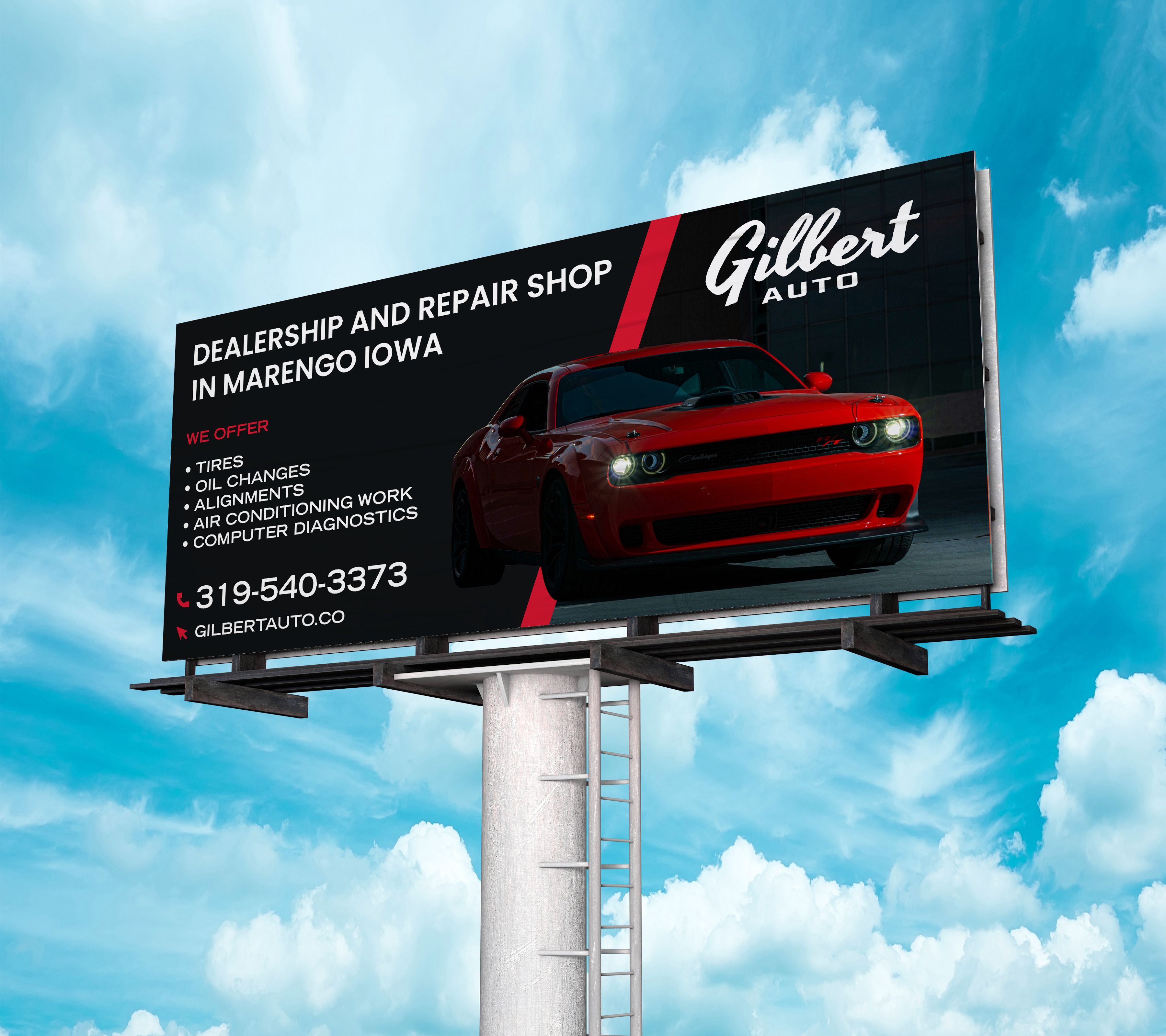 Billboard Design by saurov for Gilbert Auto | Design #36577304