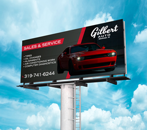 Billboard Design by saurov for Gilbert Auto | Design: #36579639