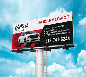 Billboard Design by saurov for Gilbert Auto | Design: #36579716