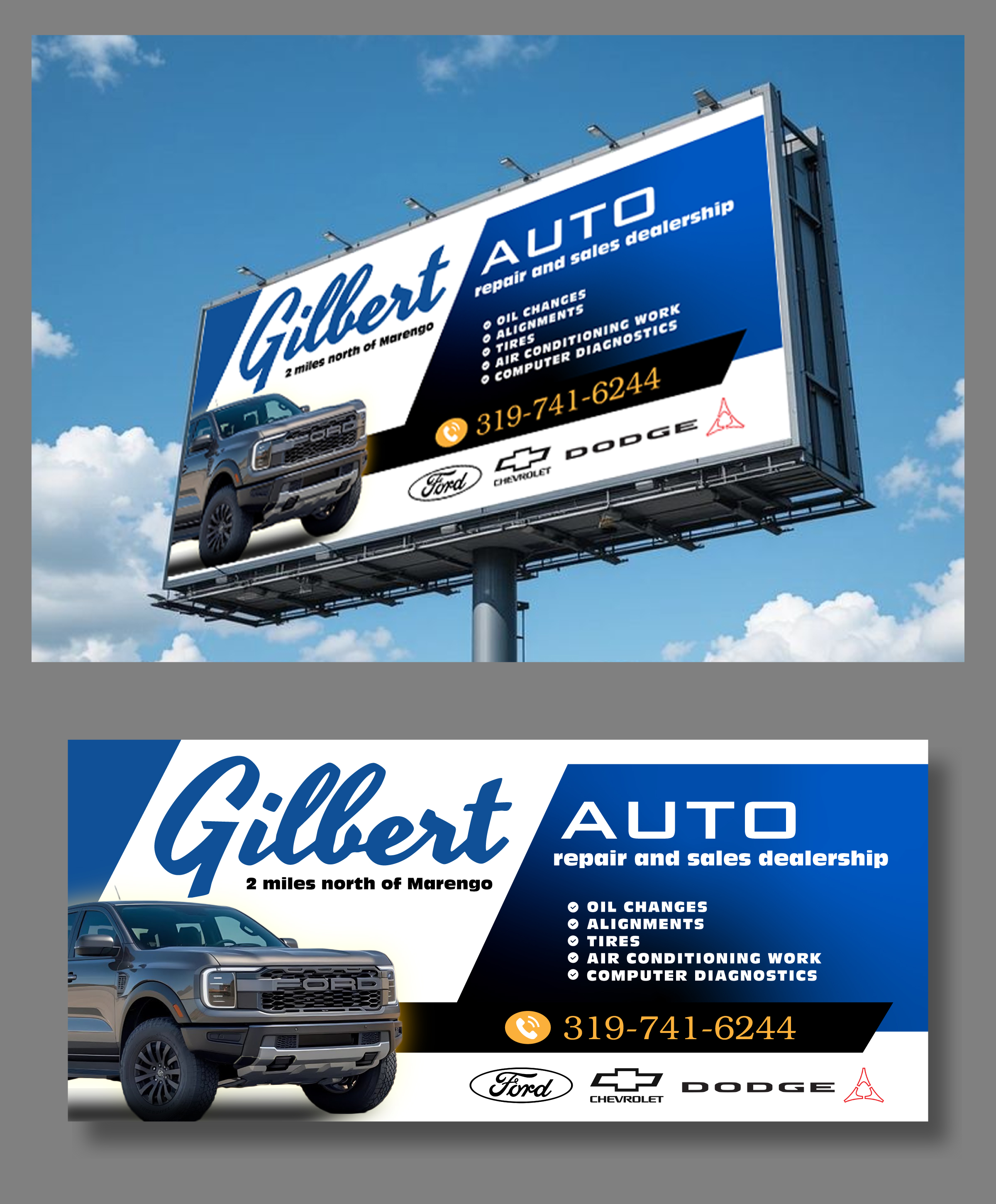 Billboard Design by taufik_alrahman for Gilbert Auto | Design #36582185