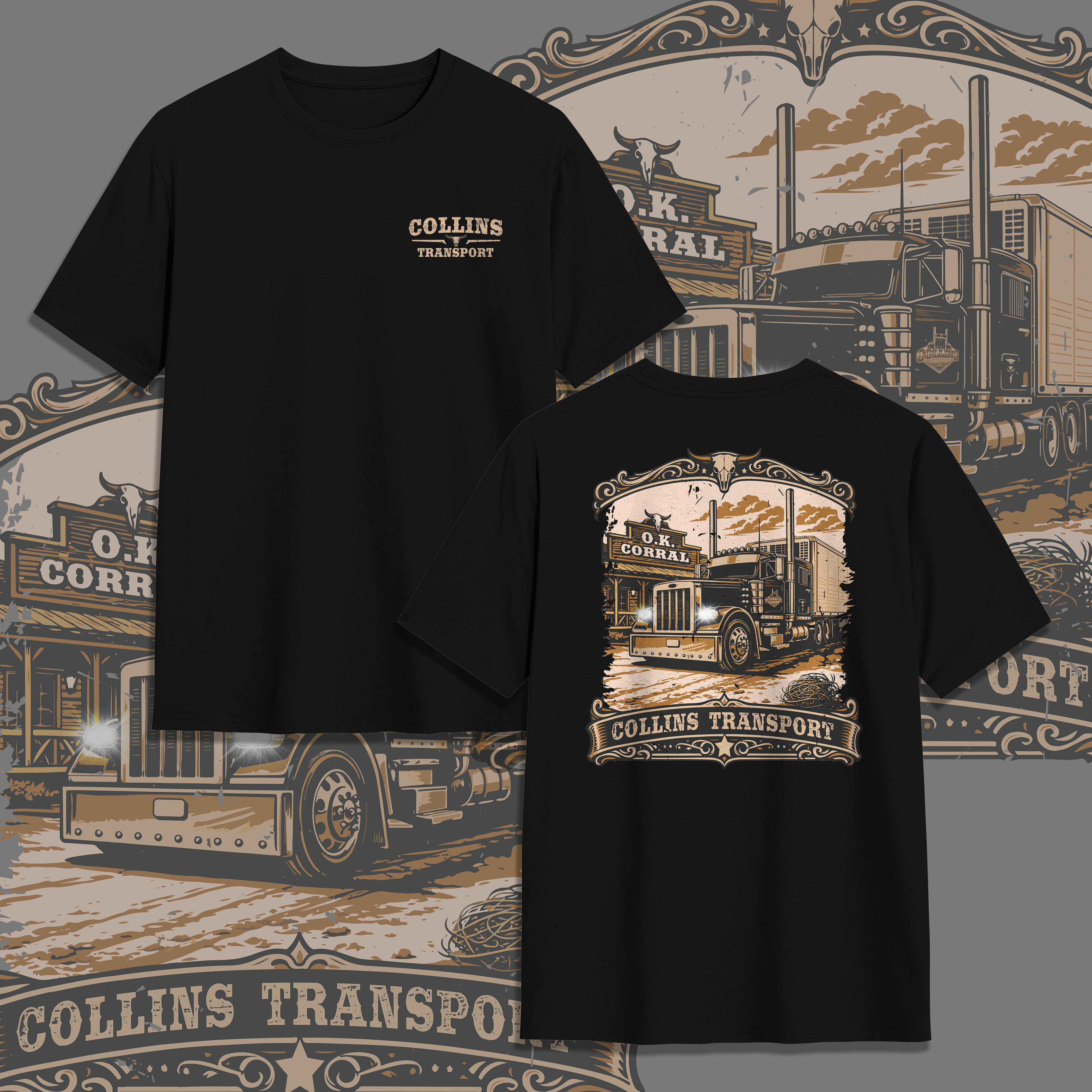 Design de T-shirt par V FOUR DESIGN pour D. Collins Transport  | Design #36663447