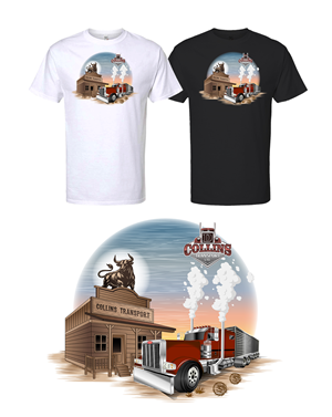 T-shirt Design by KickArt for D. Collins Transport  | Design #36661253