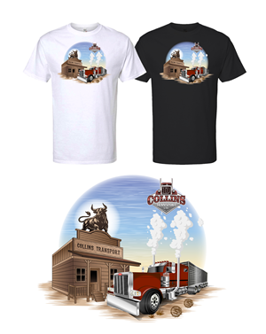 T-shirt Design by KickArt for D. Collins Transport  | Design: #36661256