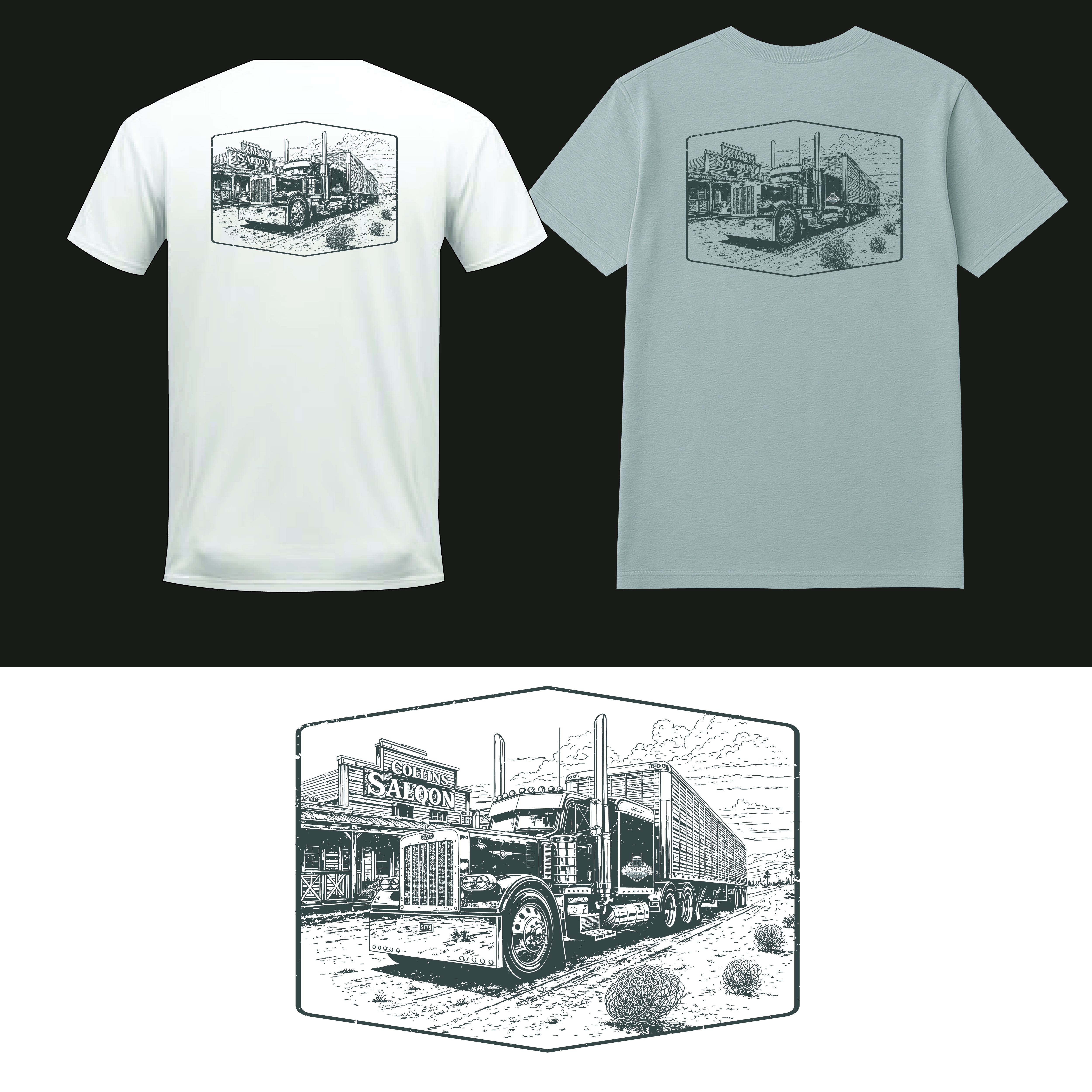 T-shirt Design by amda51 for D. Collins Transport  | Design #36605447