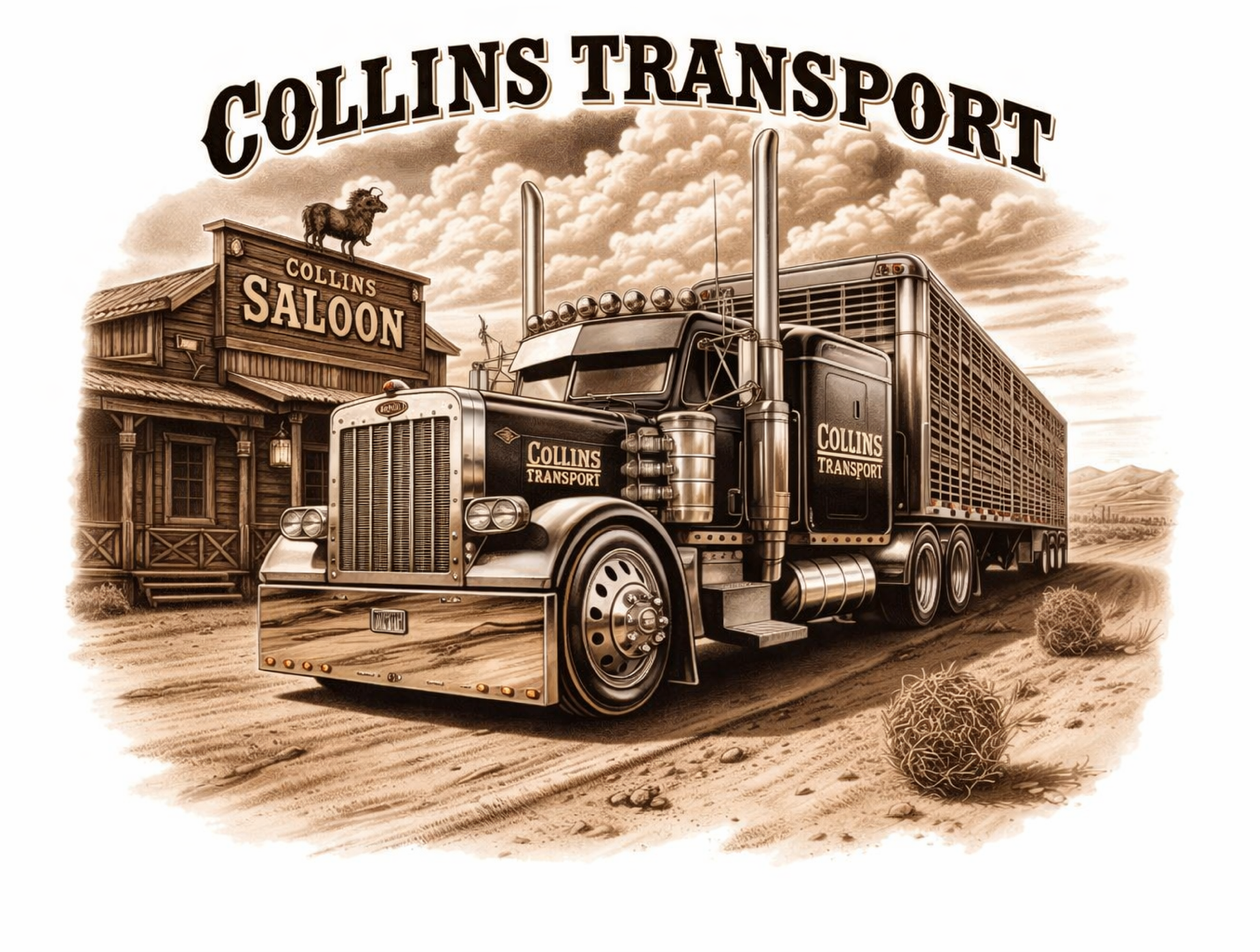 T-shirt Design by Fuhad Jihad for D. Collins Transport  | Design #36579325