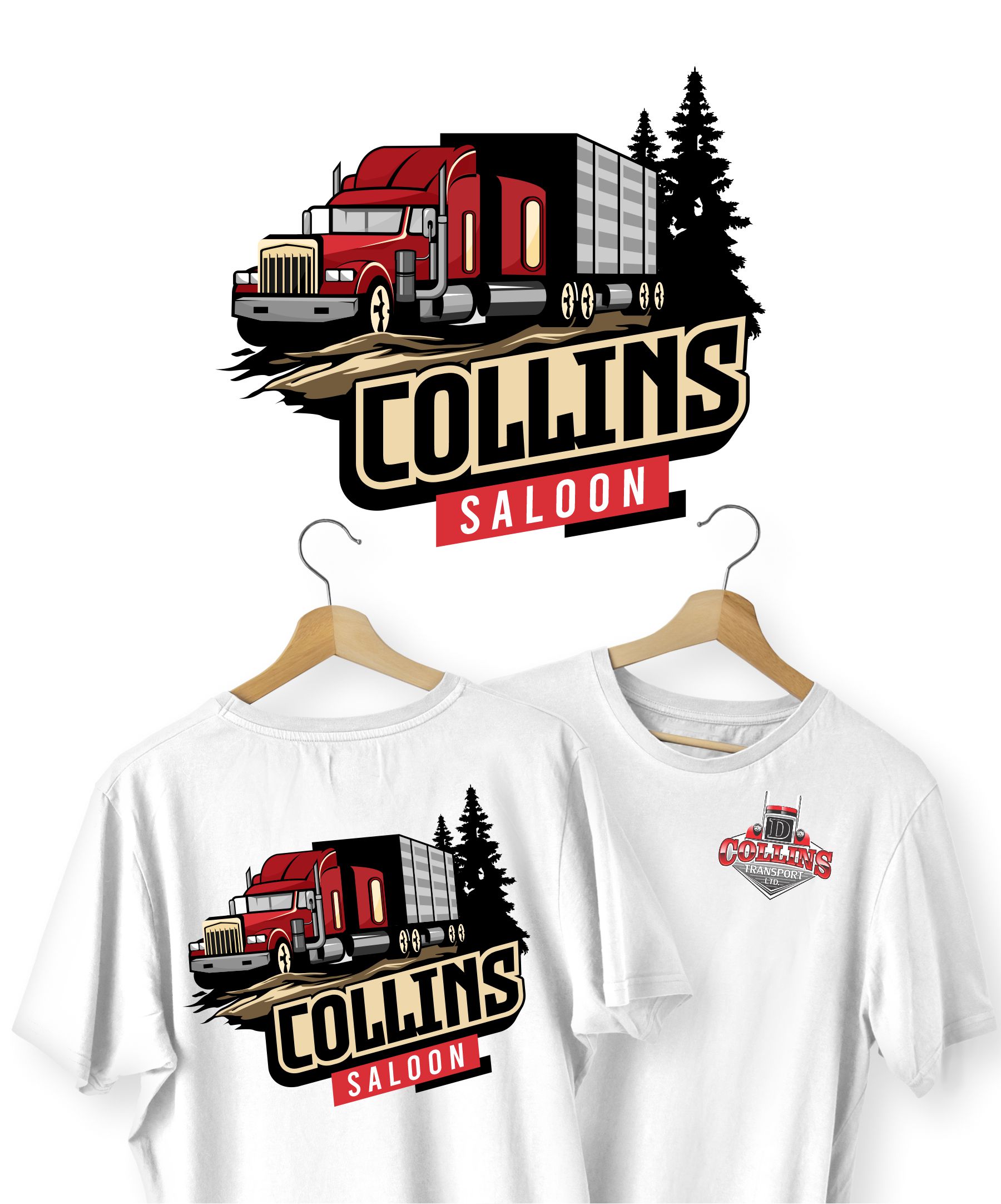 T-shirt Design by debdesign for D. Collins Transport  | Design #36584460