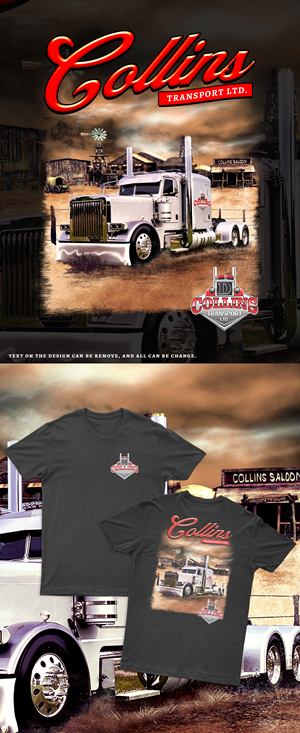 T-shirt Design by guprulsugiyanto for D. Collins Transport  | Design: #36609534