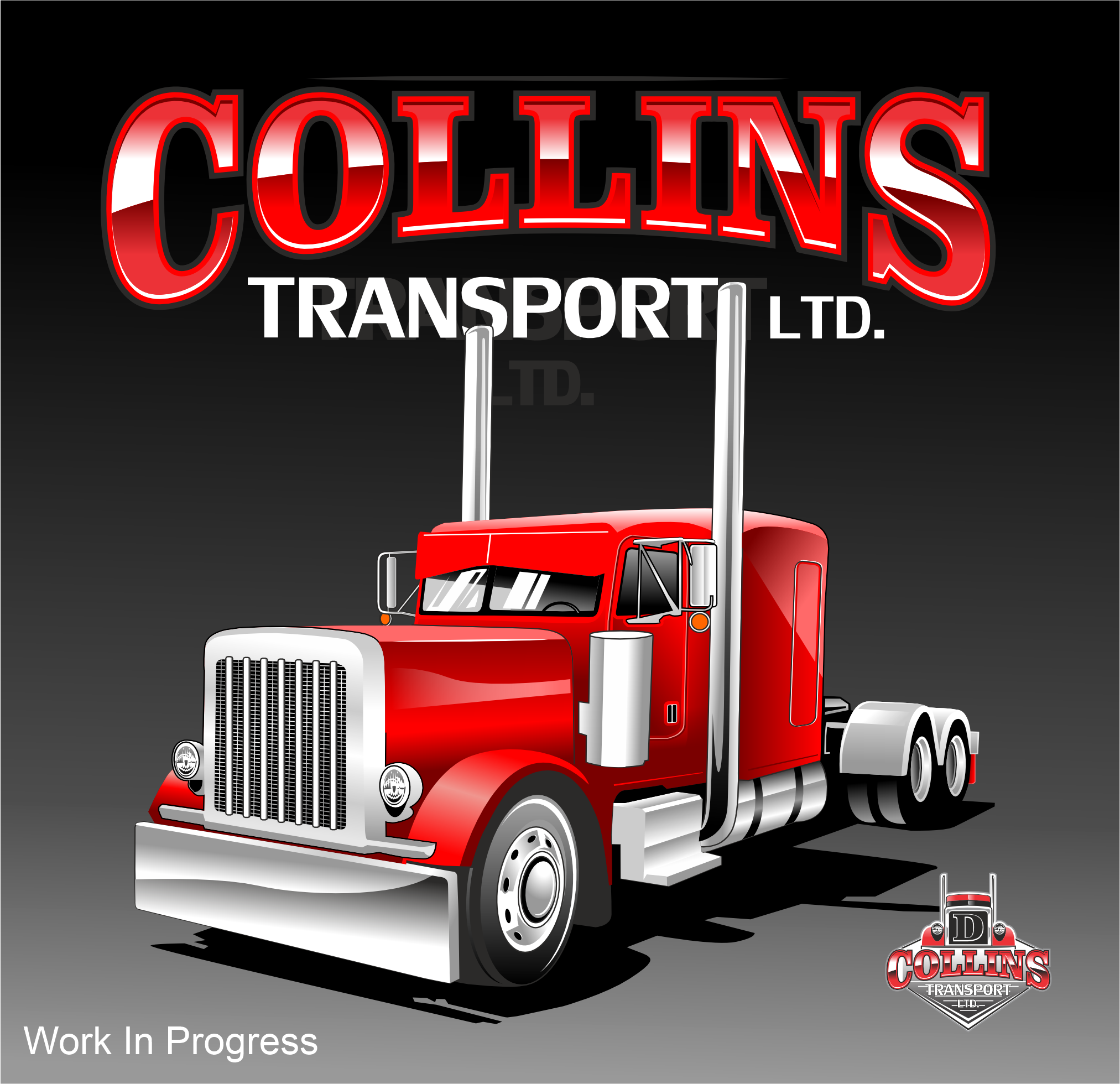 T-shirt Design by Yakuza20 for D. Collins Transport  | Design #36595124