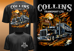 T-shirt Design by Yakuza20 for D. Collins Transport  | Design: #36672967