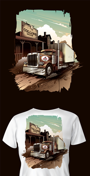 T-shirt Design by ally designs for D. Collins Transport  | Design #36584260