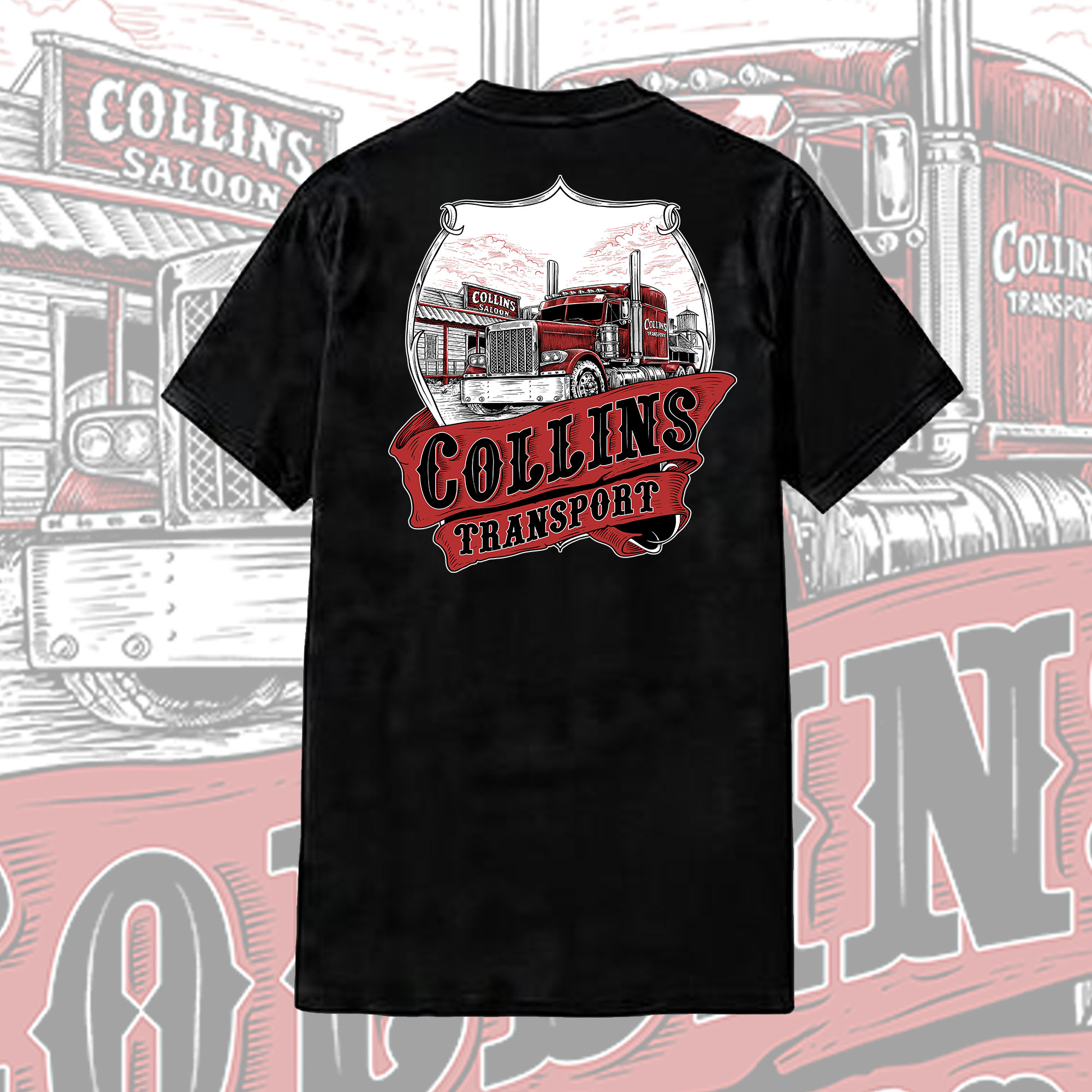 Diseño de Camiseta por joneerror para D. Collins Transport  | Diseño #36605786