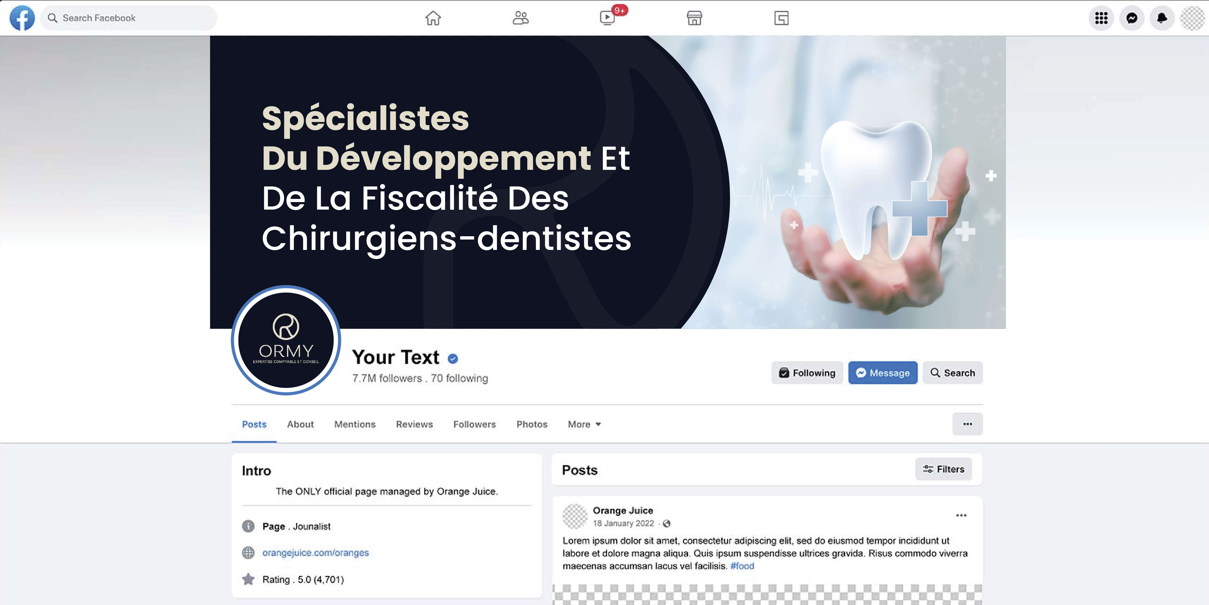 Facebook Design by artbitin for ORMY EXPERTISE | Design #36780869