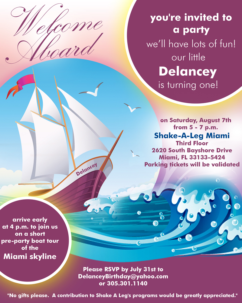 Invitation Design by JB for Delancey's Birthday | Design #72043