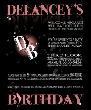 Einladungs-Design von Shel Kavanagh für Delancey's Birthday | Design: #70424