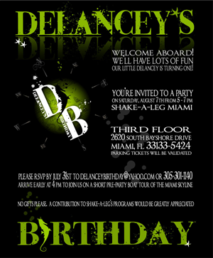 Invitation Design by Shel Kavanagh for Delancey's Birthday | Design #70425