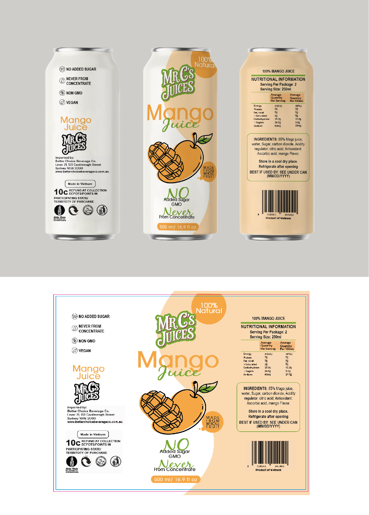 Verpackungs-Design von Mavis Goh für Better Choice Beverage Co.  | Design #36742576