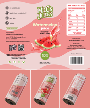 Verpackungs-Design von FK Creative für Better Choice Beverage Co.  | Design: #36680798