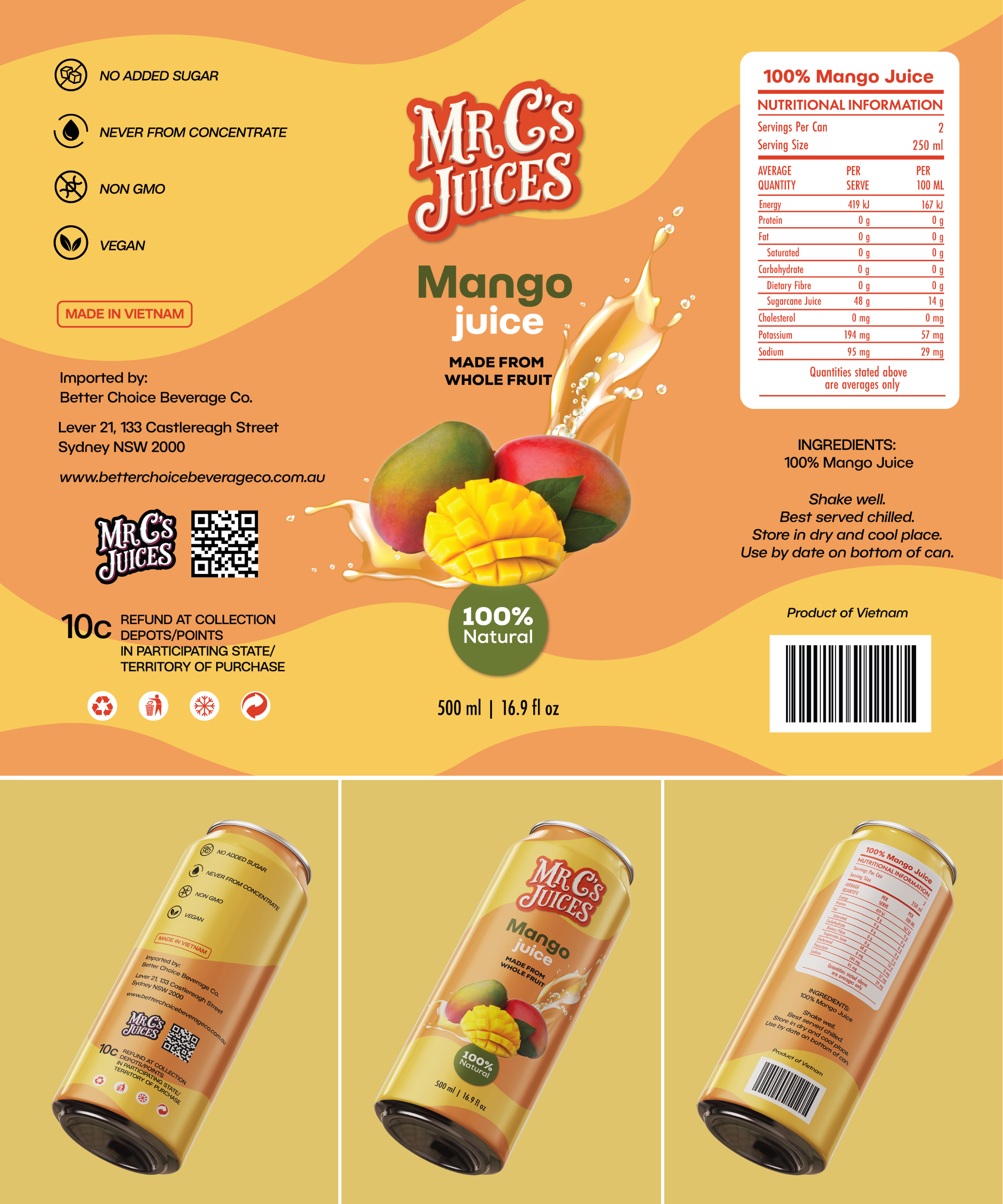 Verpackungs-Design von FK Creative für Better Choice Beverage Co.  | Design #36680799