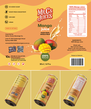 Verpackungs-Design von FK Creative für Better Choice Beverage Co.  | Design: #36680799