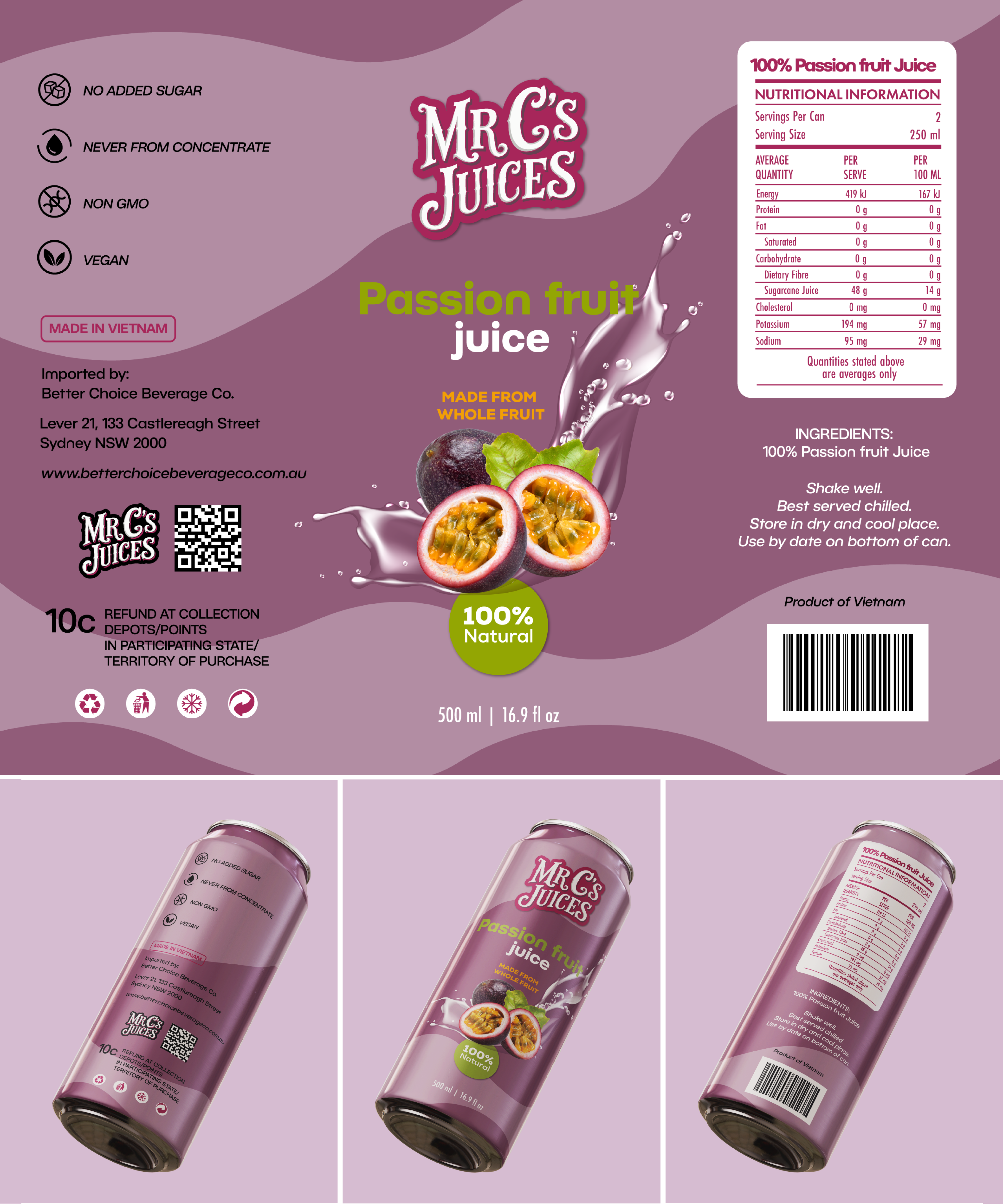 Verpackungs-Design von FK Creative für Better Choice Beverage Co.  | Design #36680800