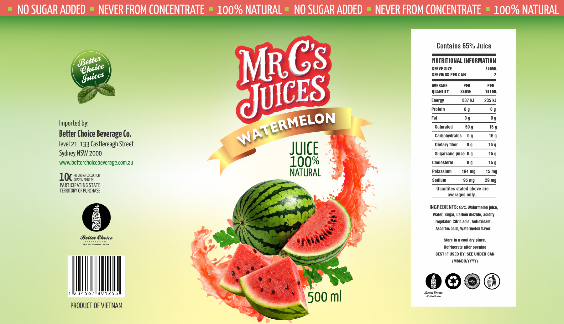 Verpackungs-Design von @logotype19 für Better Choice Beverage Co.  | Design #36706059