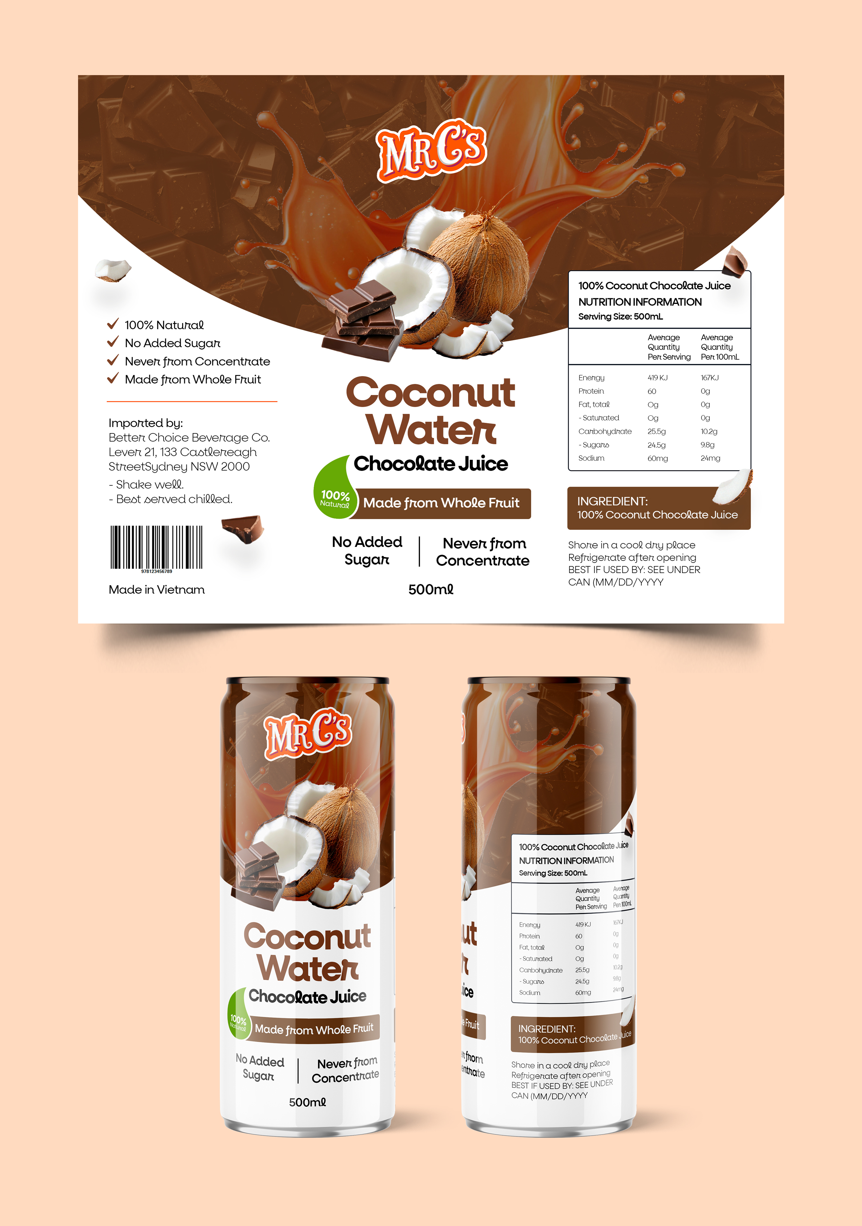 Design Emballage par Graphic Guy pour Better Choice Beverage Co.  | Design #36619286