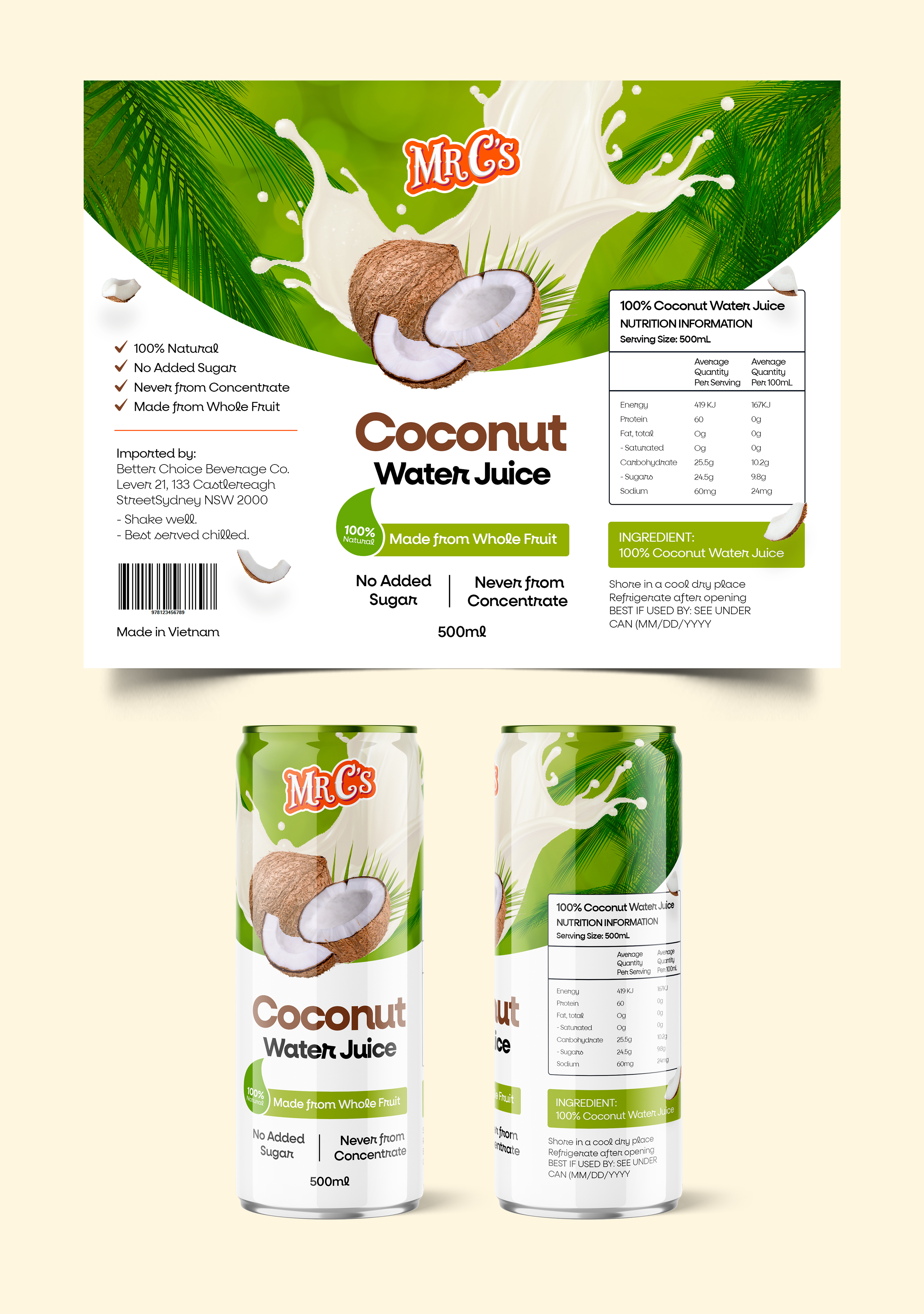 Packaging Design by Graphic Guy for Better Choice Beverage Co.  | Design #36619287