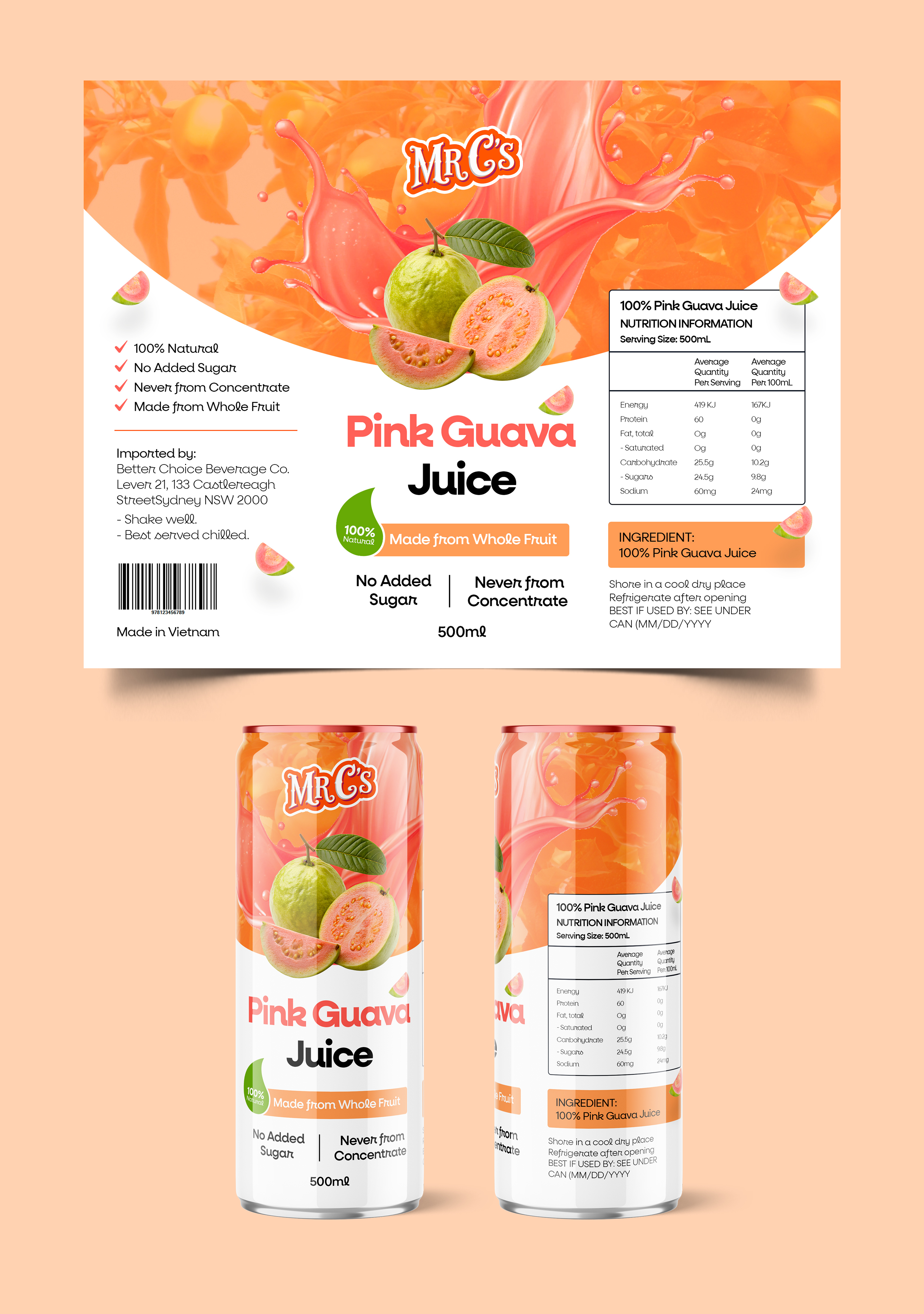 Verpackungs-Design von Graphic Guy für Better Choice Beverage Co.  | Design #36619288