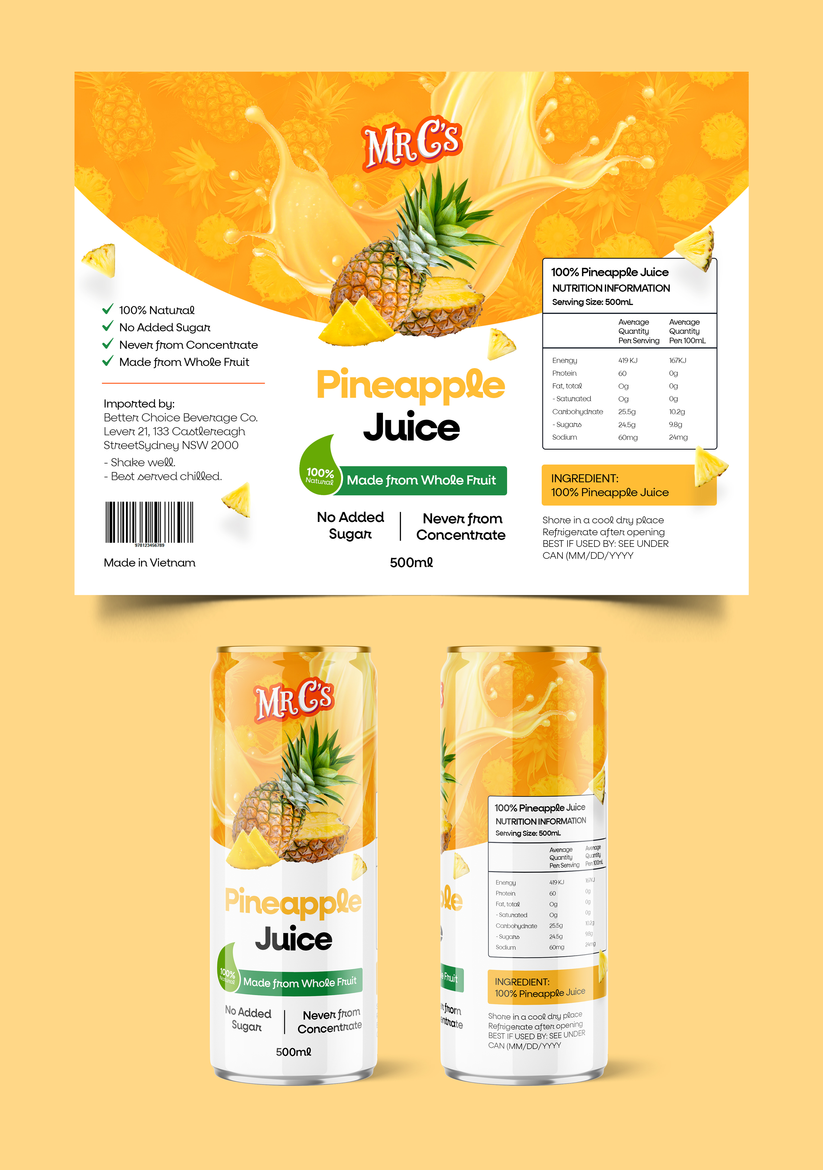 Verpackungs-Design von Graphic Guy für Better Choice Beverage Co.  | Design #36619297