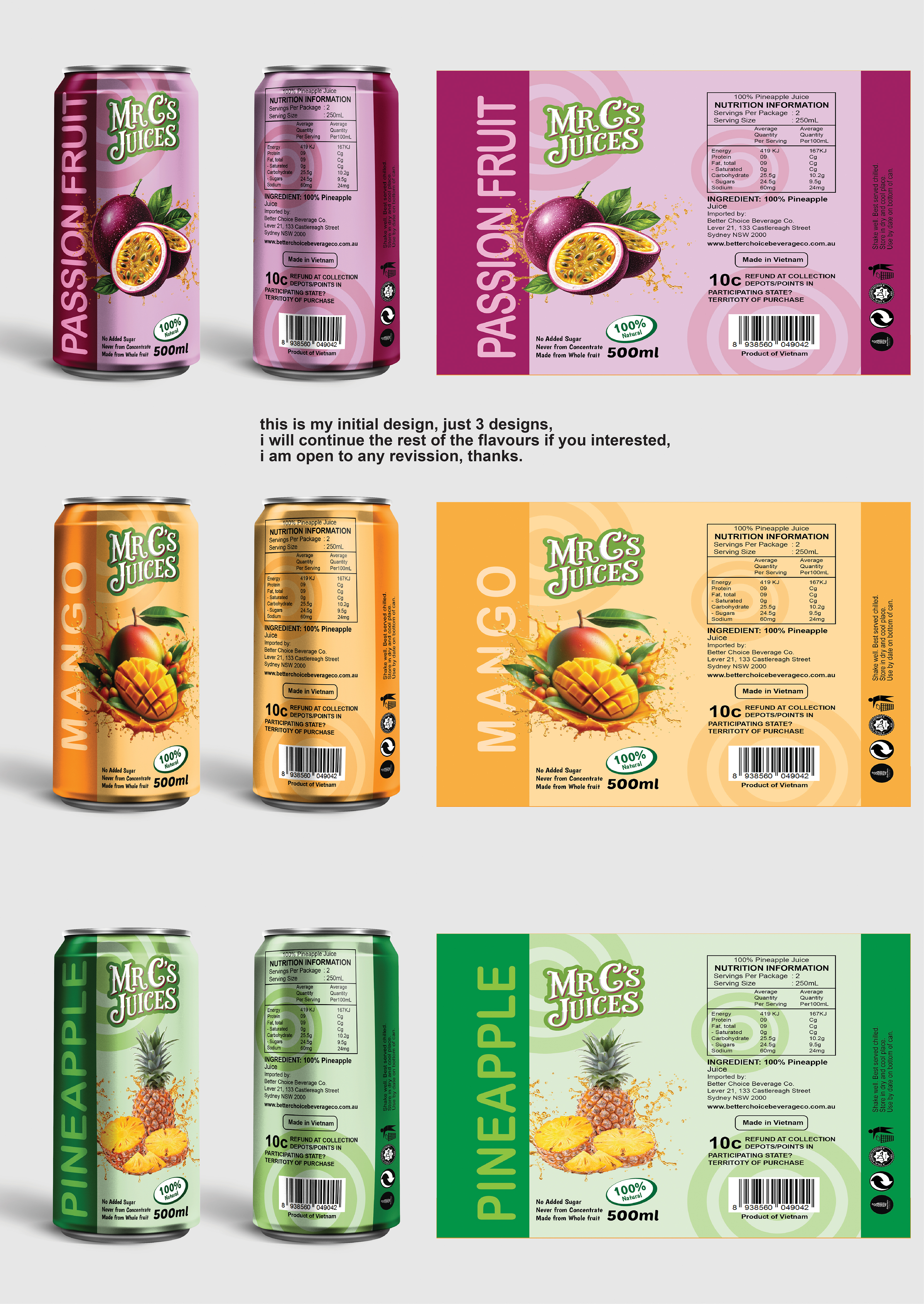 Verpackungs-Design von oasegrafis für Better Choice Beverage Co.  | Design #36628903
