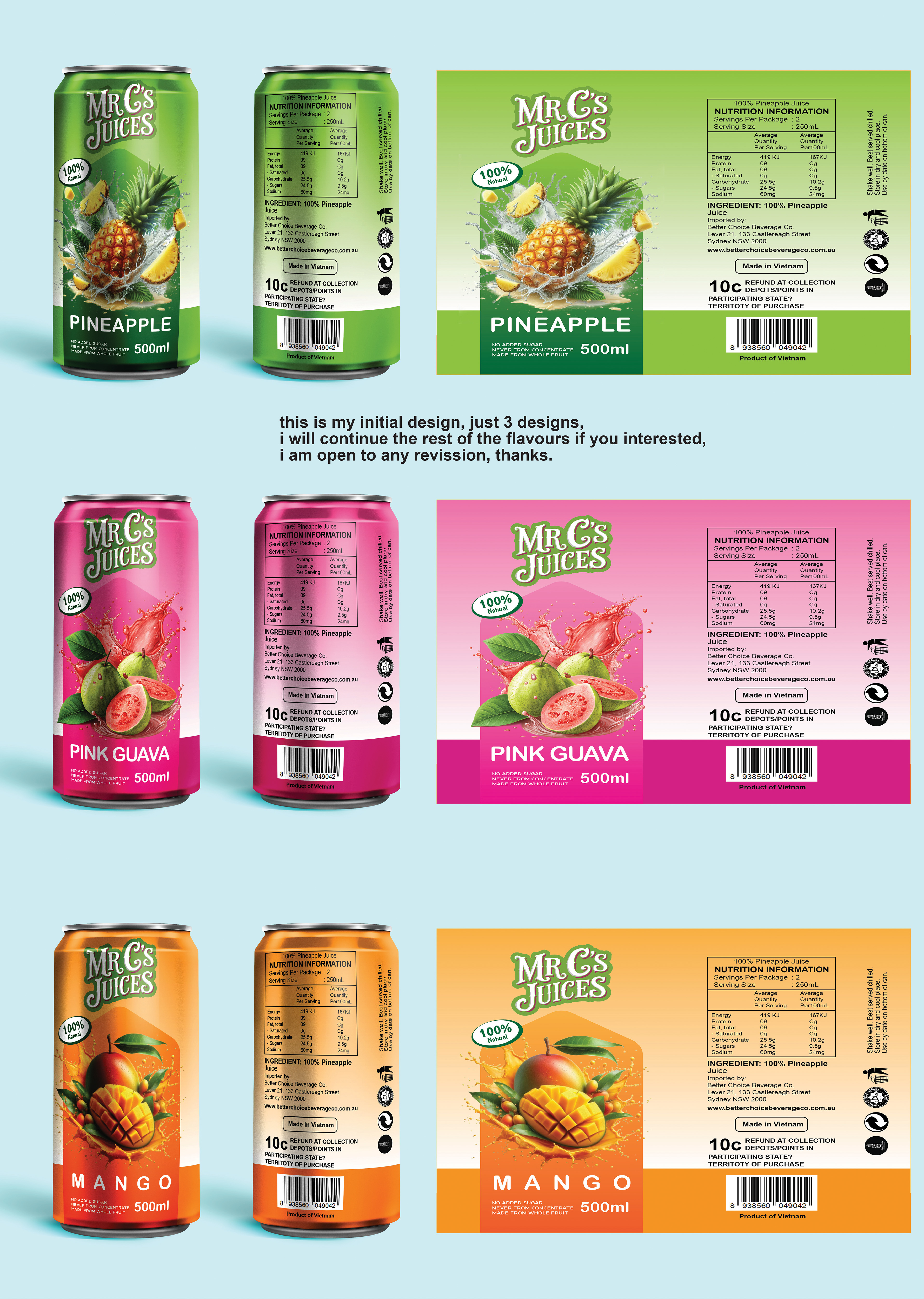 Verpackungs-Design von oasegrafis für Better Choice Beverage Co.  | Design #36632387