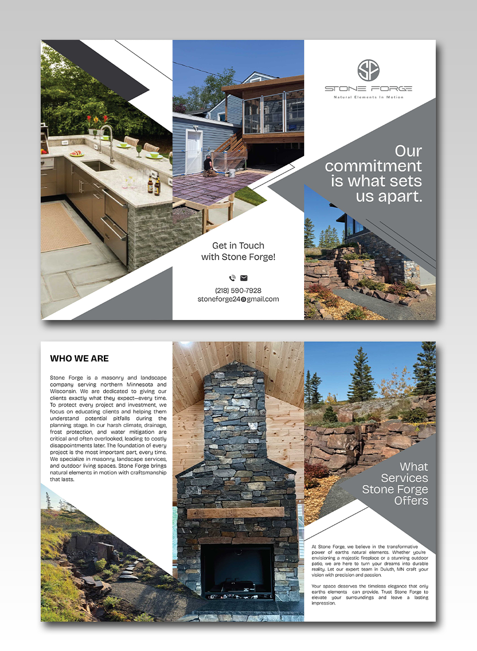 Flyer Design by YourLogoMaster for Stone Forge  | Design #36601799