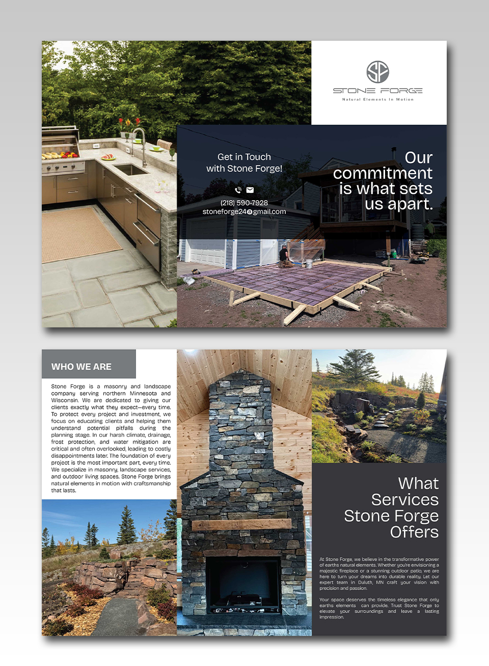 Flyer Design by YourLogoMaster for Stone Forge  | Design #36601800