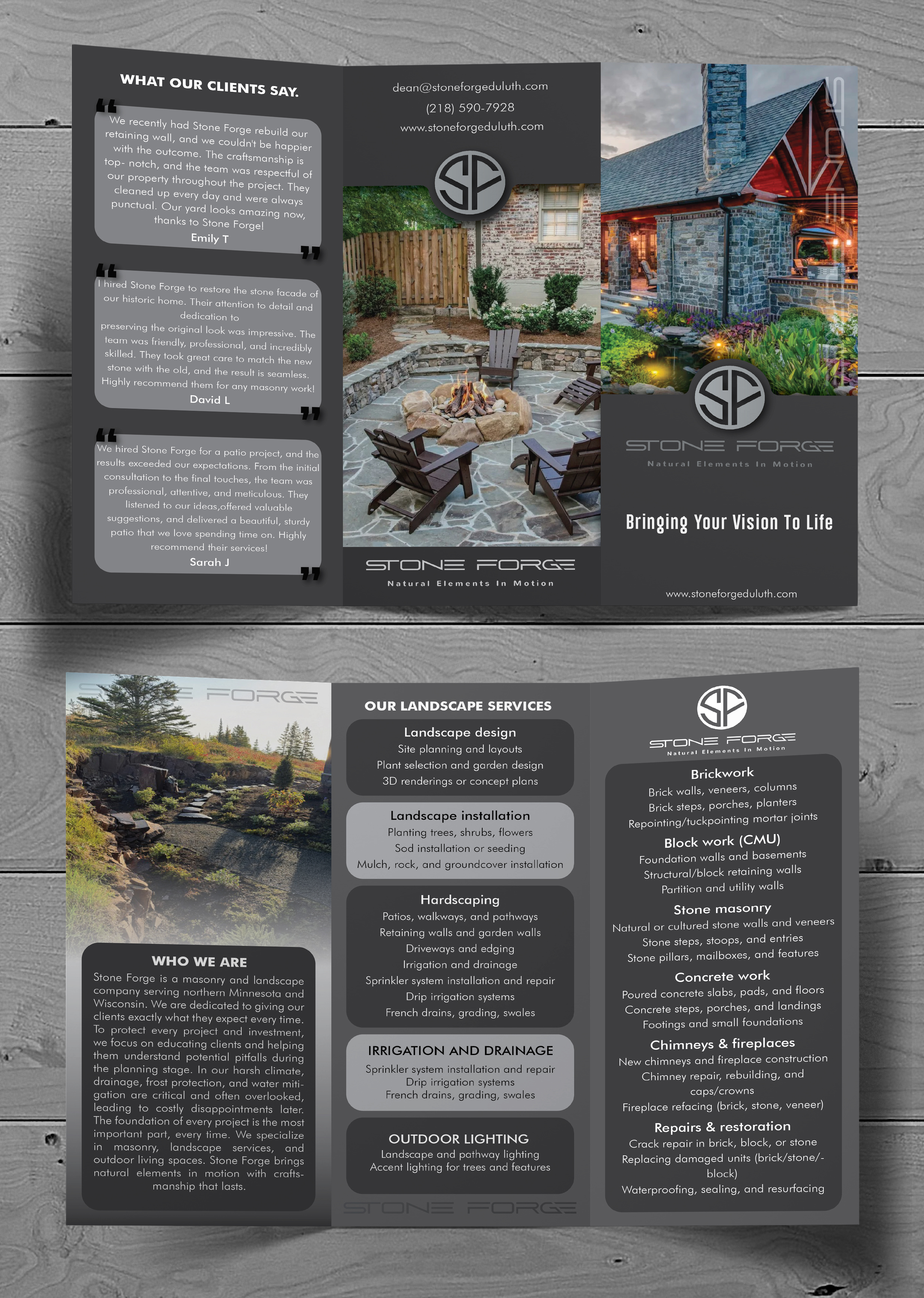 Flyer Design by HT Graphic for Stone Forge  | Design #36593210